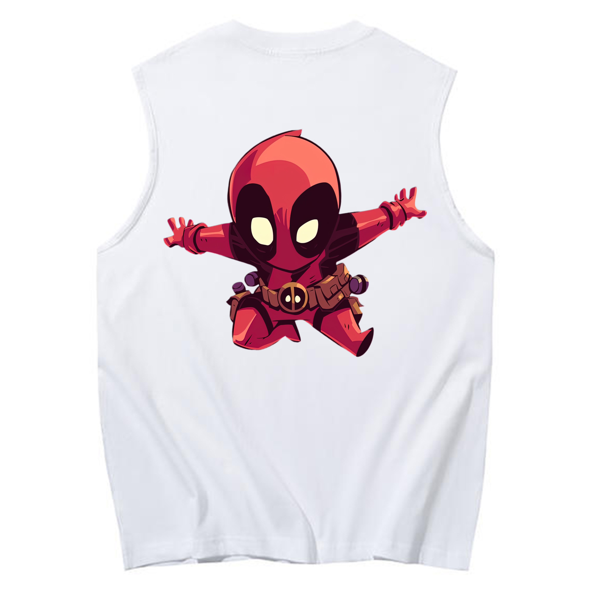 （画像用） Deadpool デッドプール コットン100％タンクトップ（背面プリント）