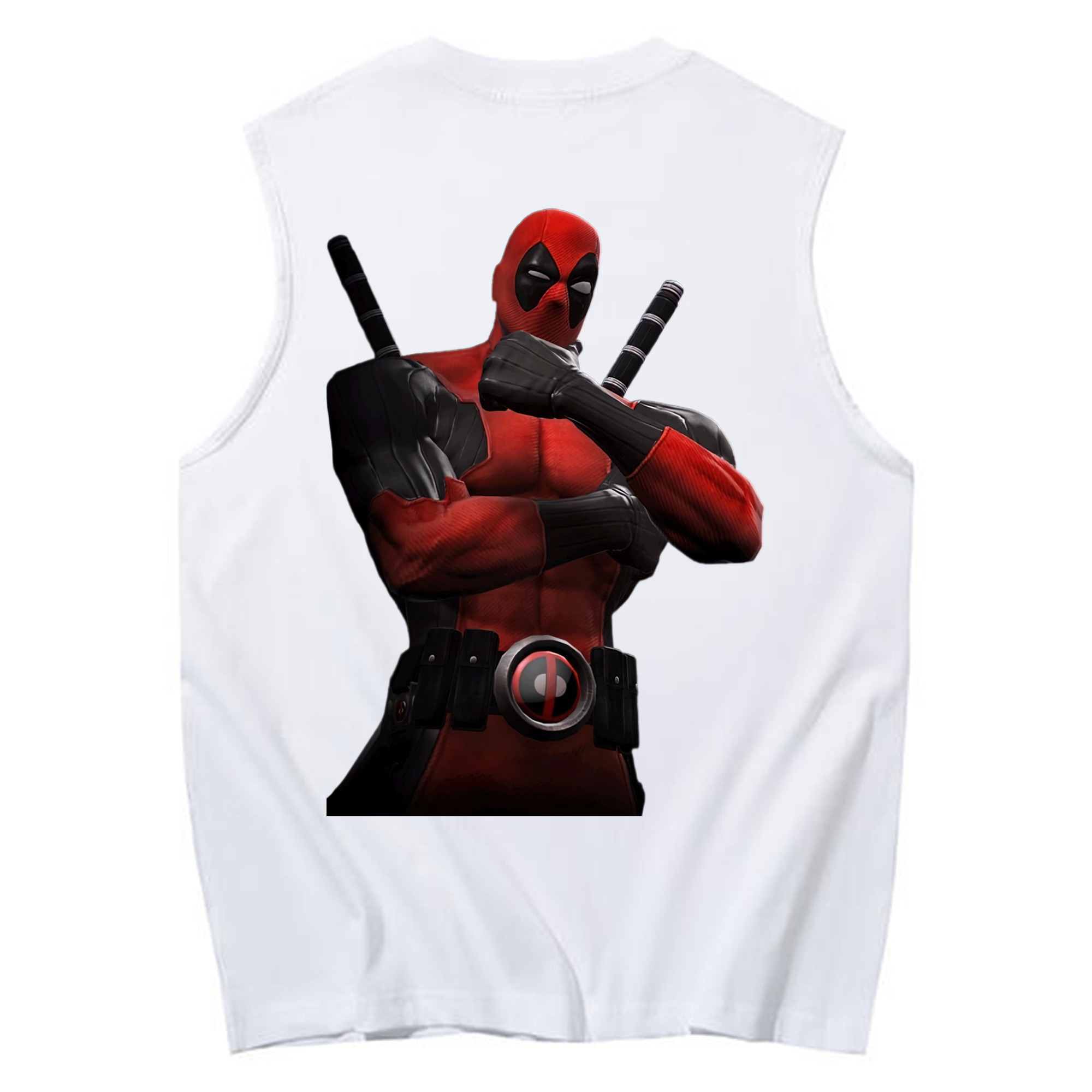 （画像用） Deadpool デッドプール コットン100％タンクトップ（背面プリント）