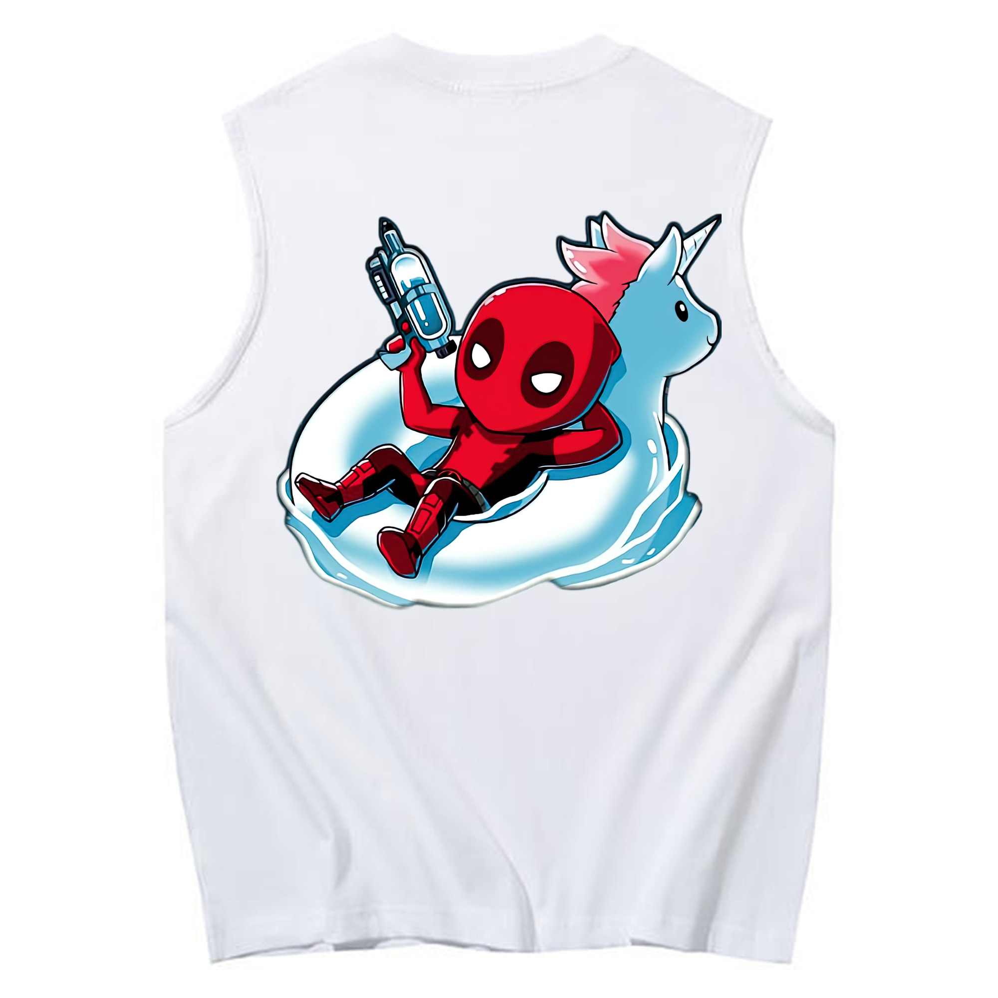（画像用） Deadpool デッドプール コットン100％タンクトップ（背面プリント）