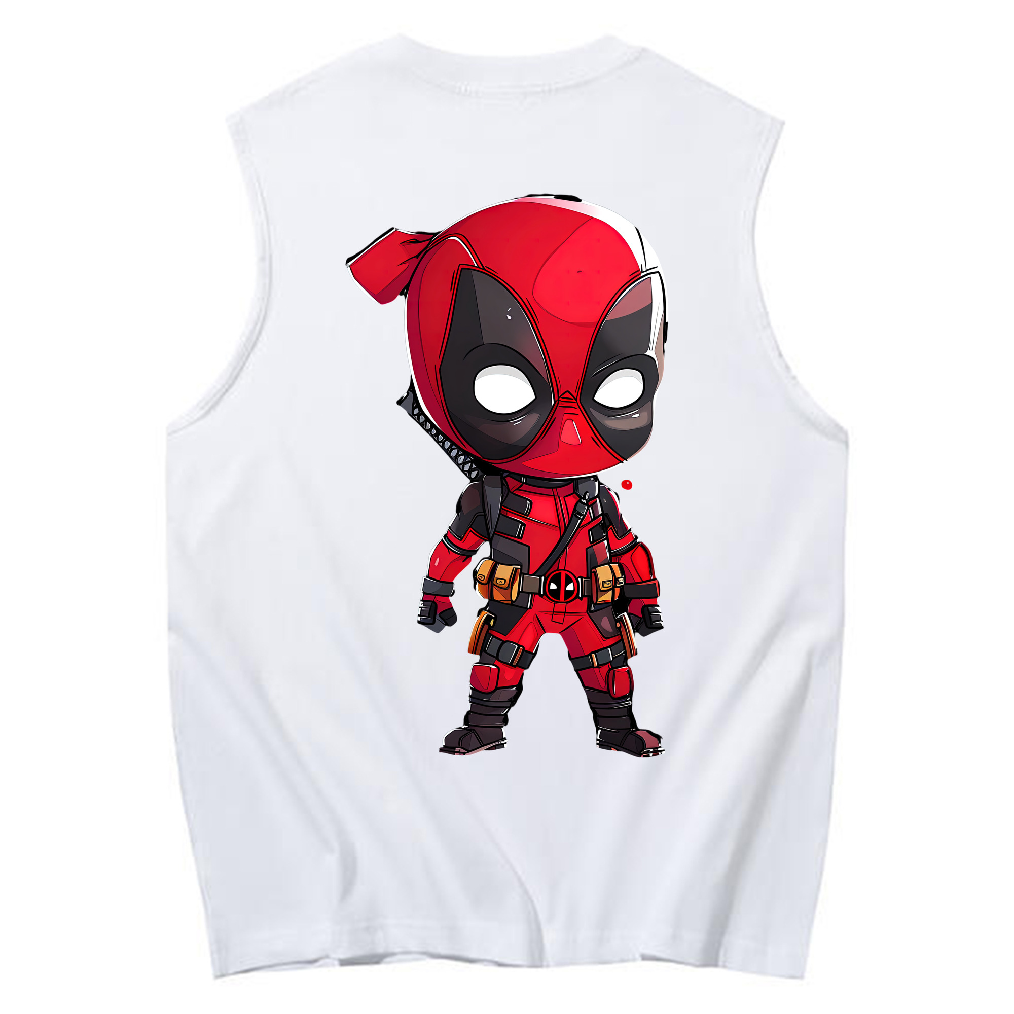 （画像用） Deadpool デッドプール コットン100％タンクトップ（背面プリント）