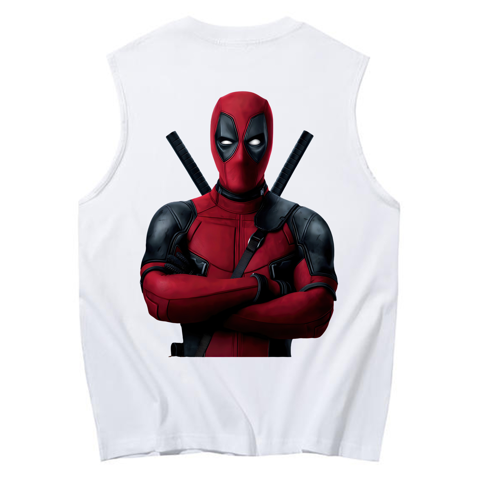 （画像用） Deadpool デッドプール コットン100％タンクトップ（背面プリント）