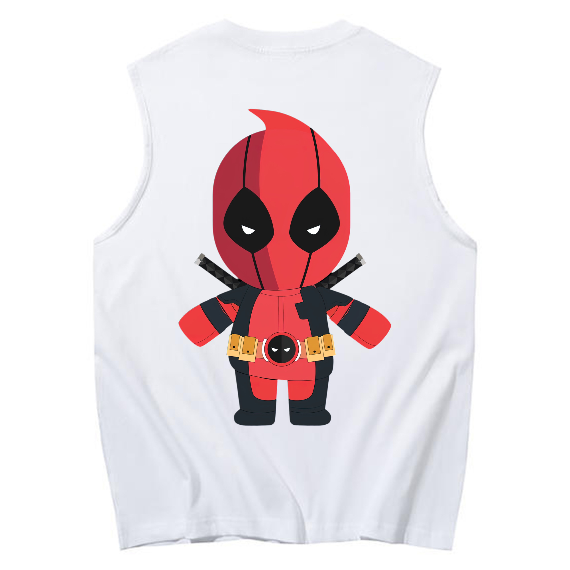 （画像用） Deadpool デッドプール コットン100％タンクトップ（背面プリント）