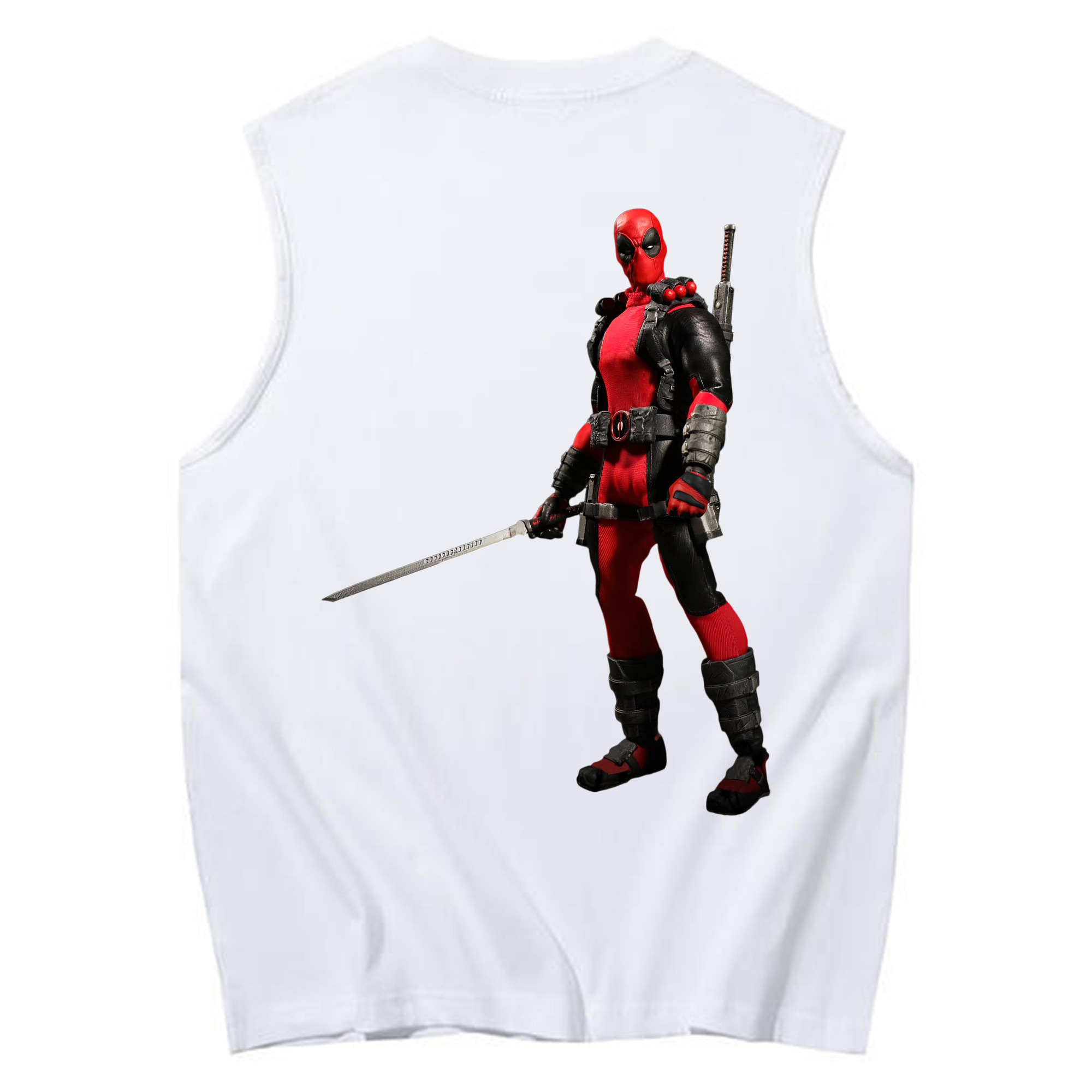 （画像用） Deadpool デッドプール コットン100％タンクトップ（背面プリント）