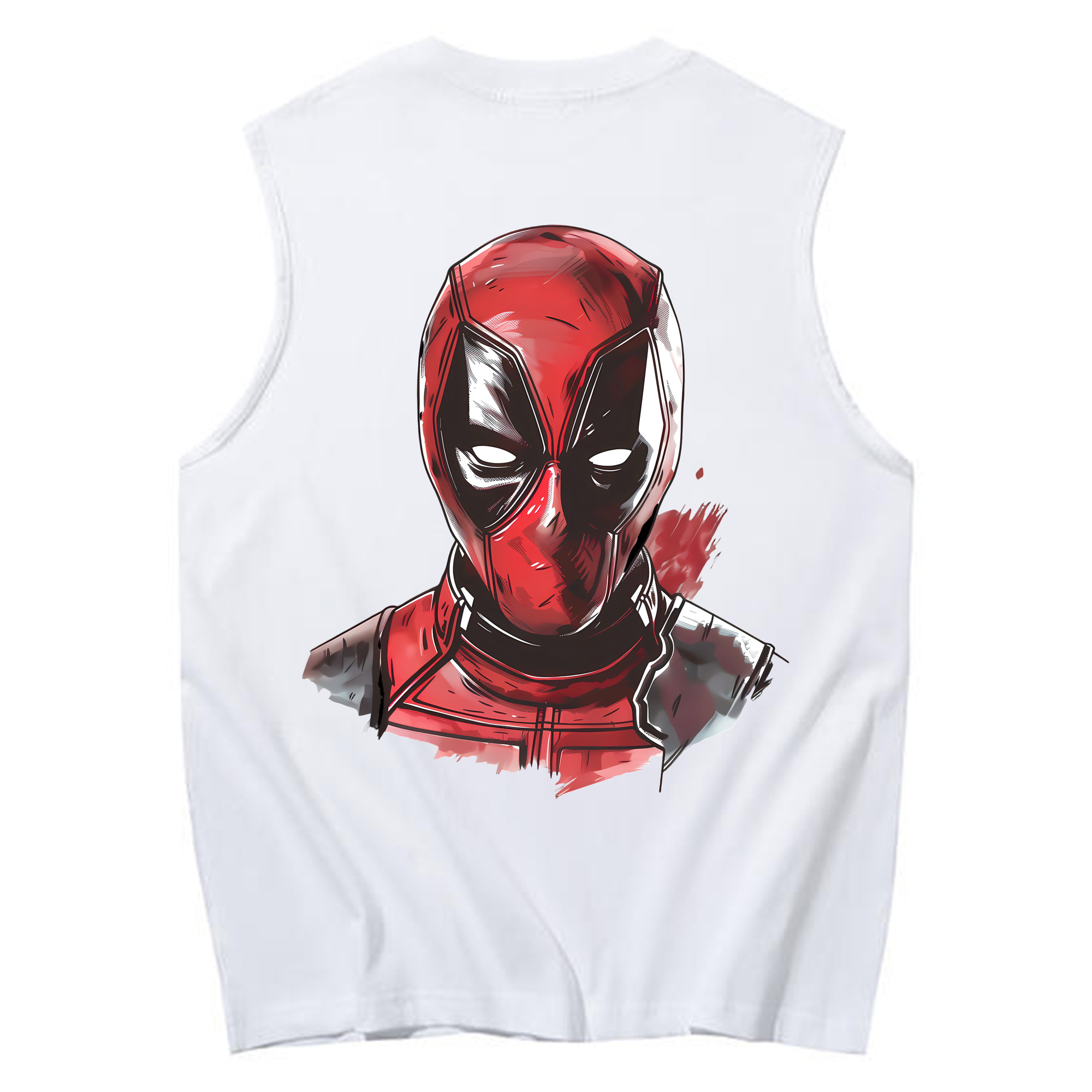 （画像用） Deadpool デッドプール コットン100％タンクトップ（背面プリント）