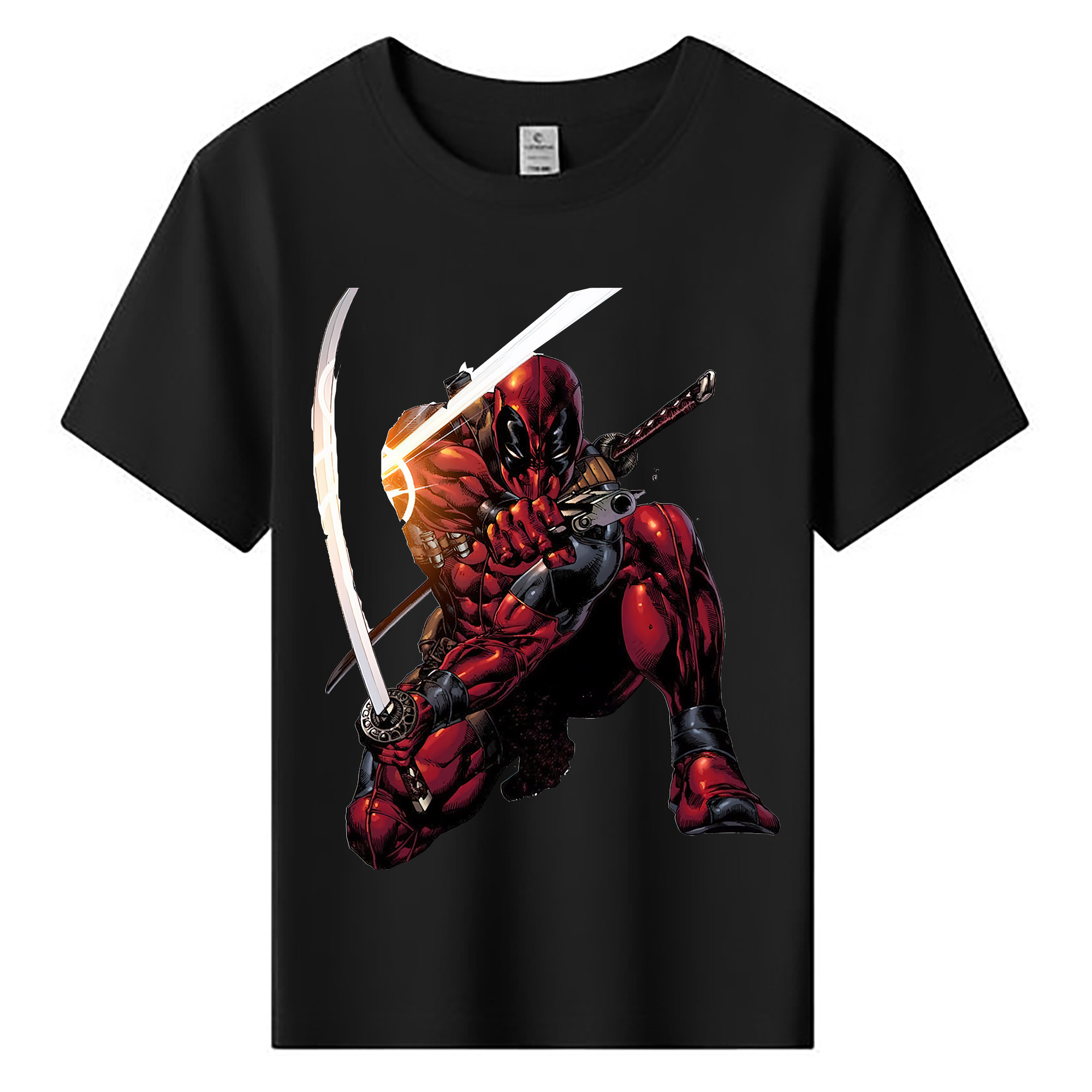 （画像用） Deadpool デッドプール 綿100％キッズTシャツ（フロントプリント）