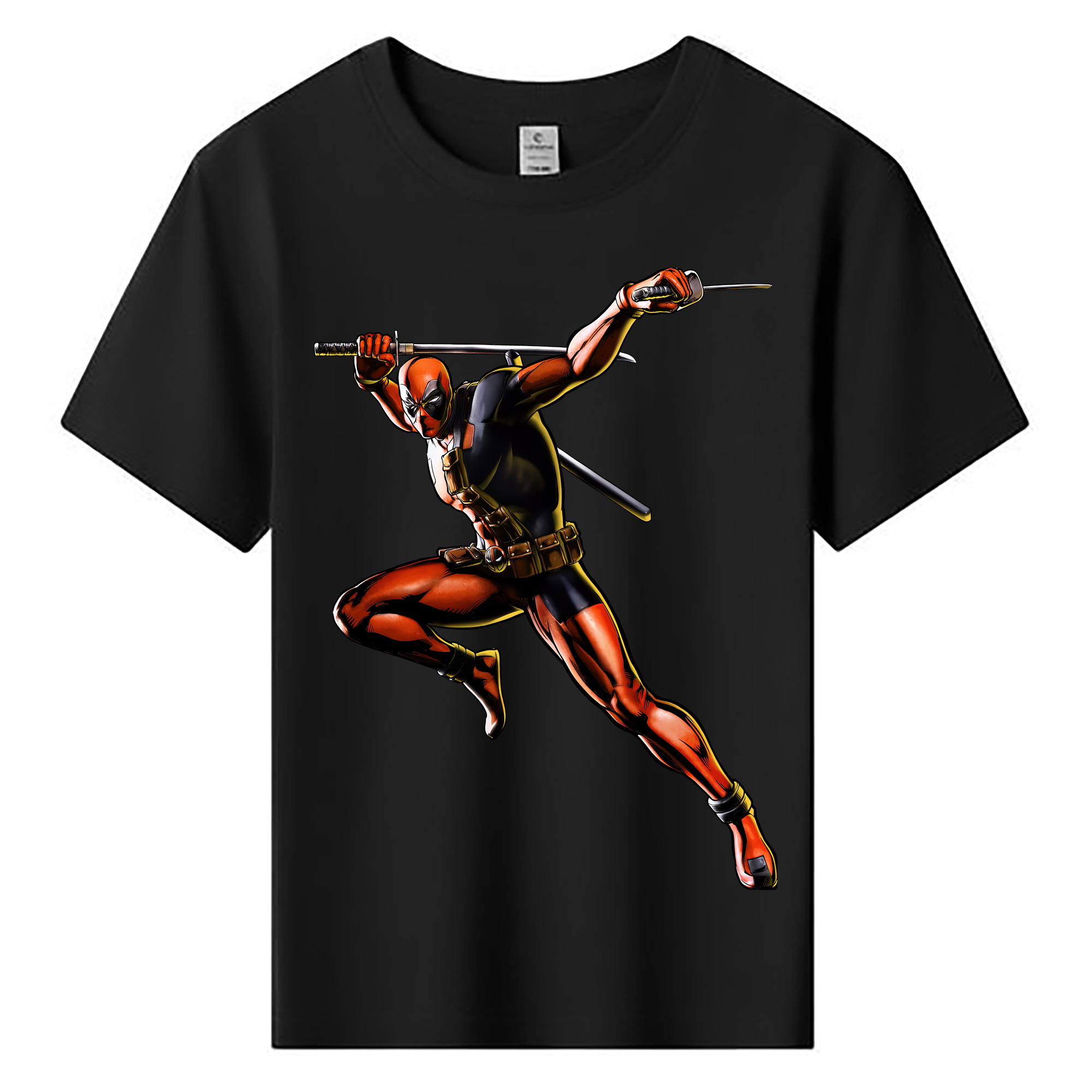 （画像用） Deadpool デッドプール 綿100％キッズTシャツ（フロントプリント）