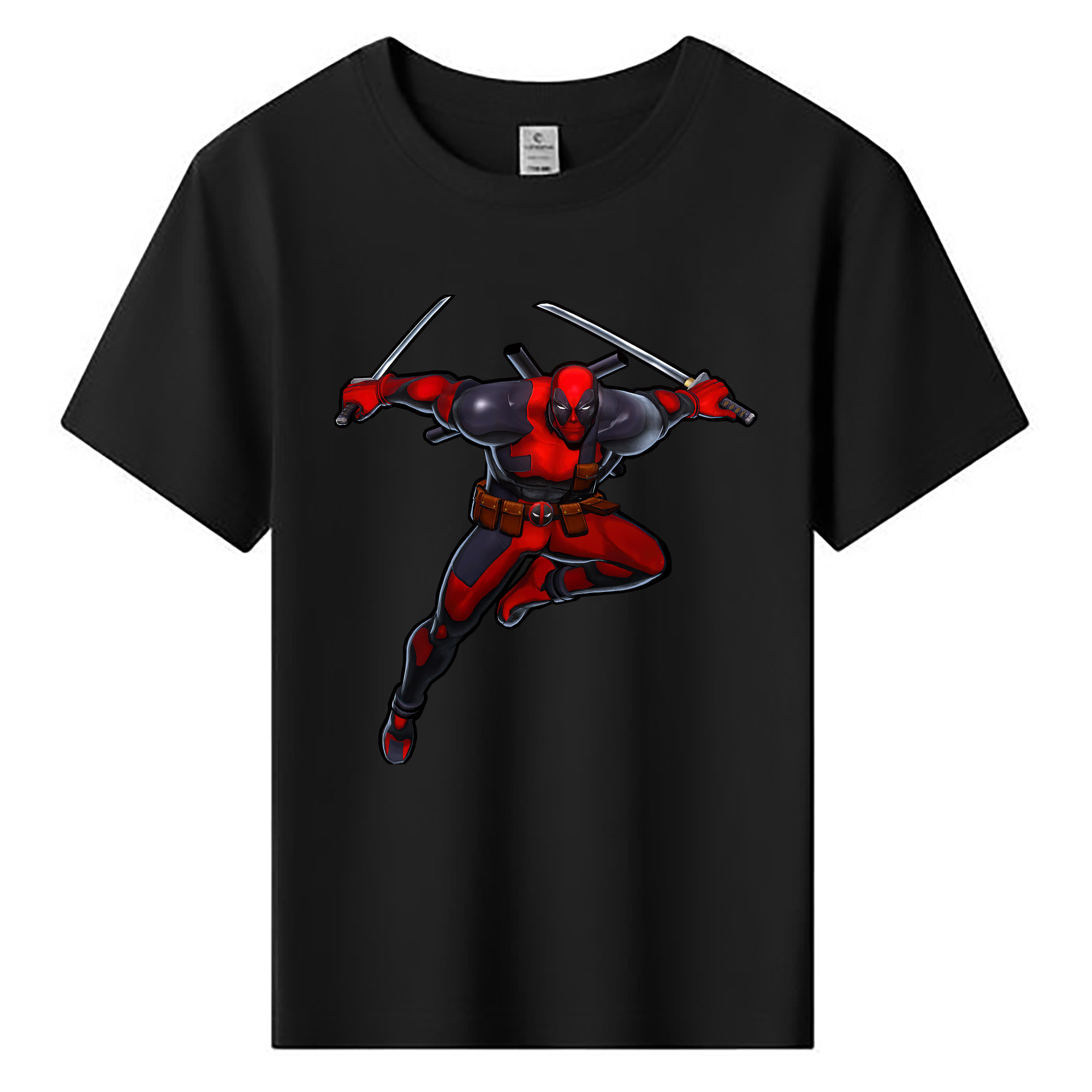 （画像用） Deadpool デッドプール 綿100％キッズTシャツ（フロントプリント）