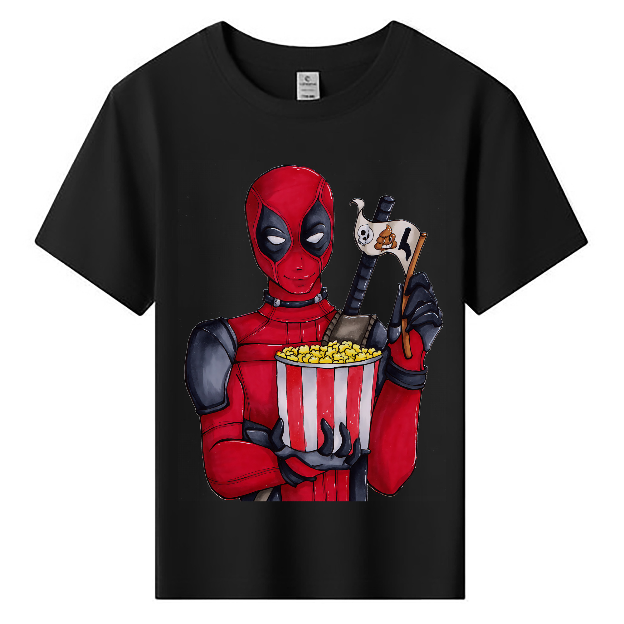 （画像用） Deadpool デッドプール 綿100％キッズTシャツ（フロントプリント）