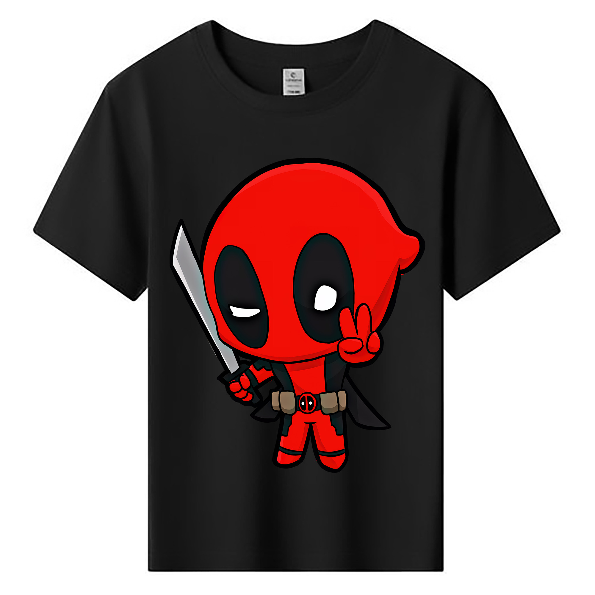 （画像用） Deadpool デッドプール 綿100％キッズTシャツ（フロントプリント）
