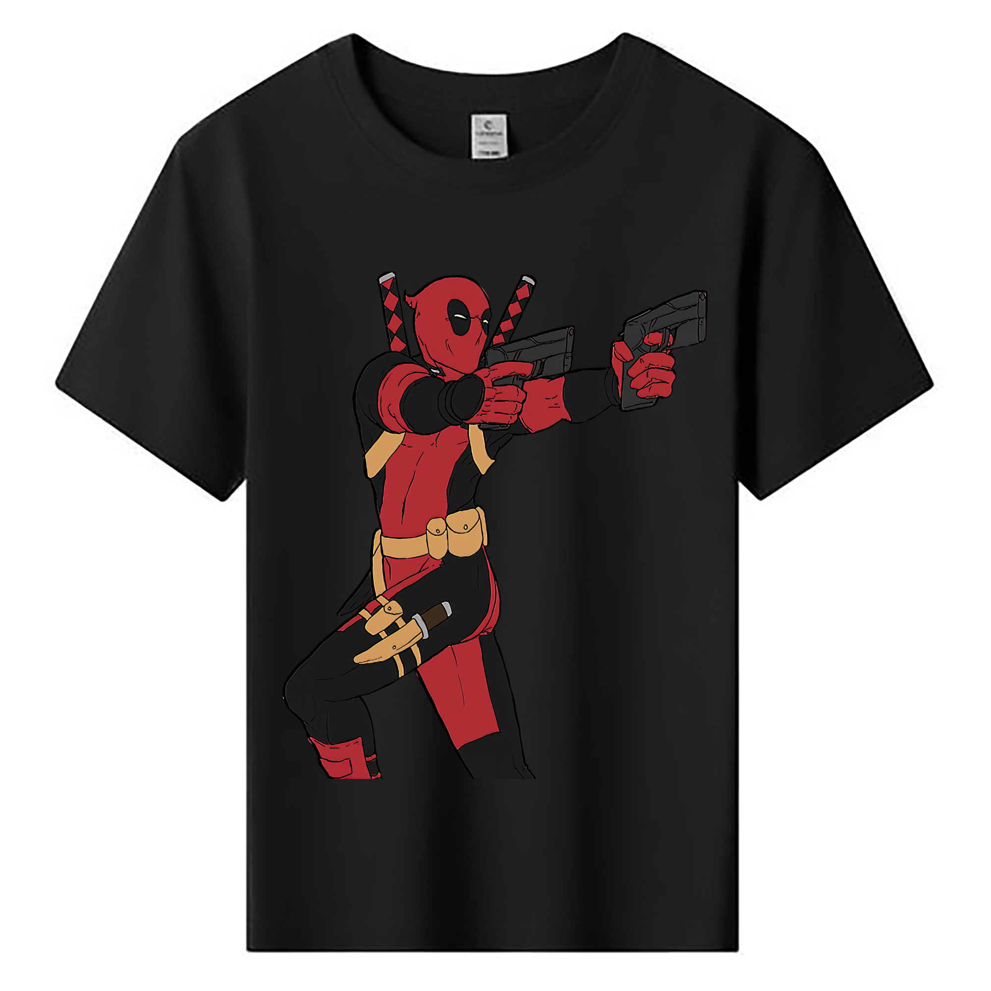 （画像用） Deadpool デッドプール 綿100％キッズTシャツ（フロントプリント）