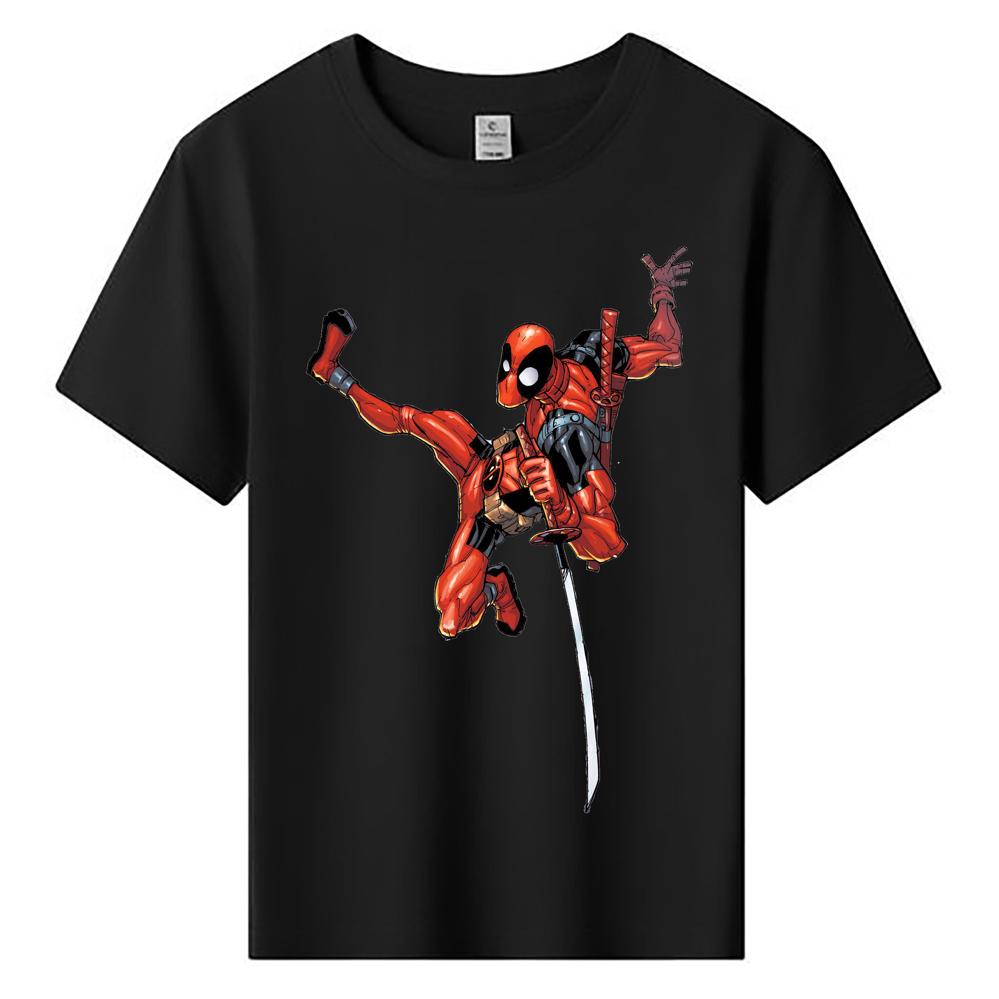 （画像用） Deadpool デッドプール 綿100％キッズTシャツ（フロントプリント）