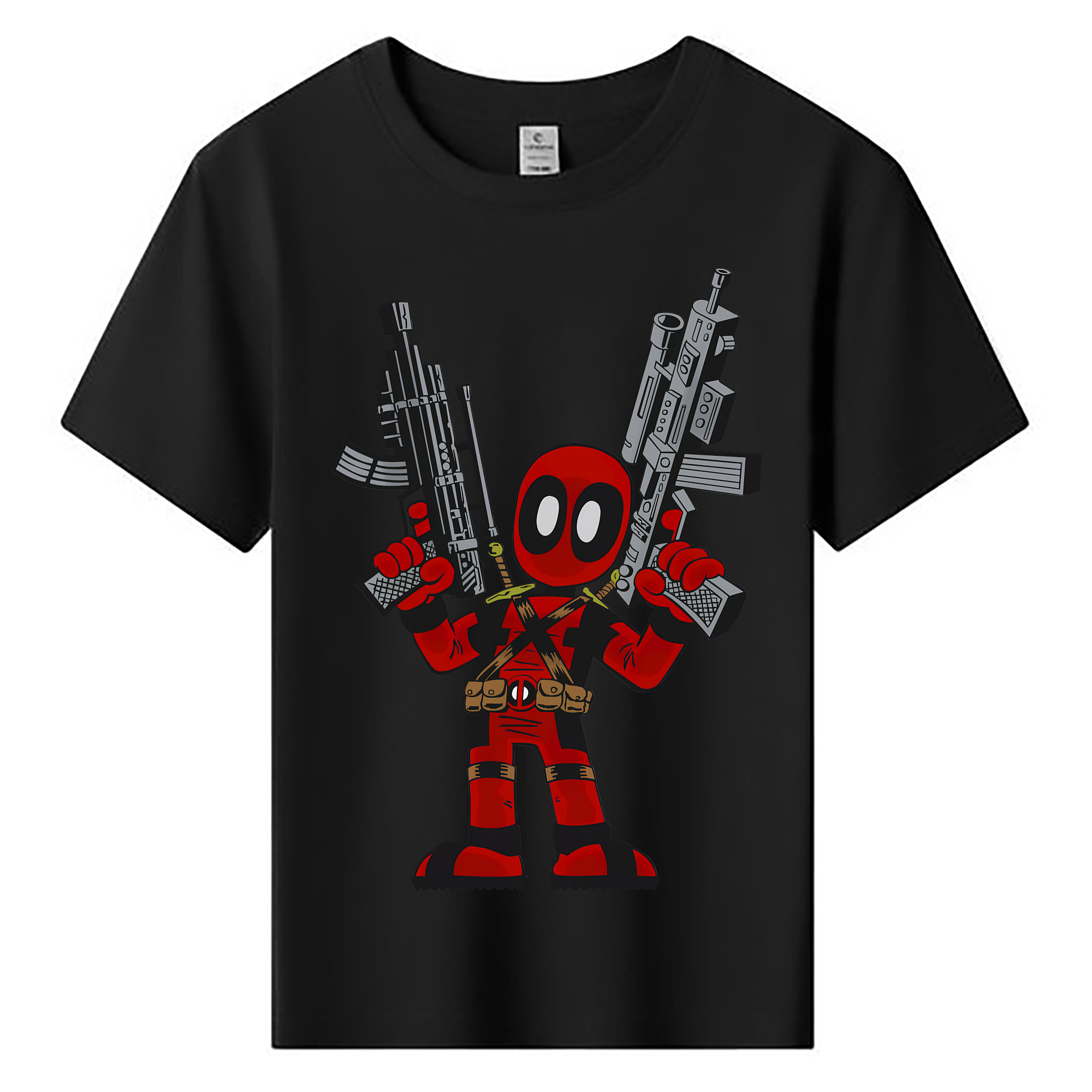 （画像用） Deadpool デッドプール 綿100％キッズTシャツ（フロントプリント）