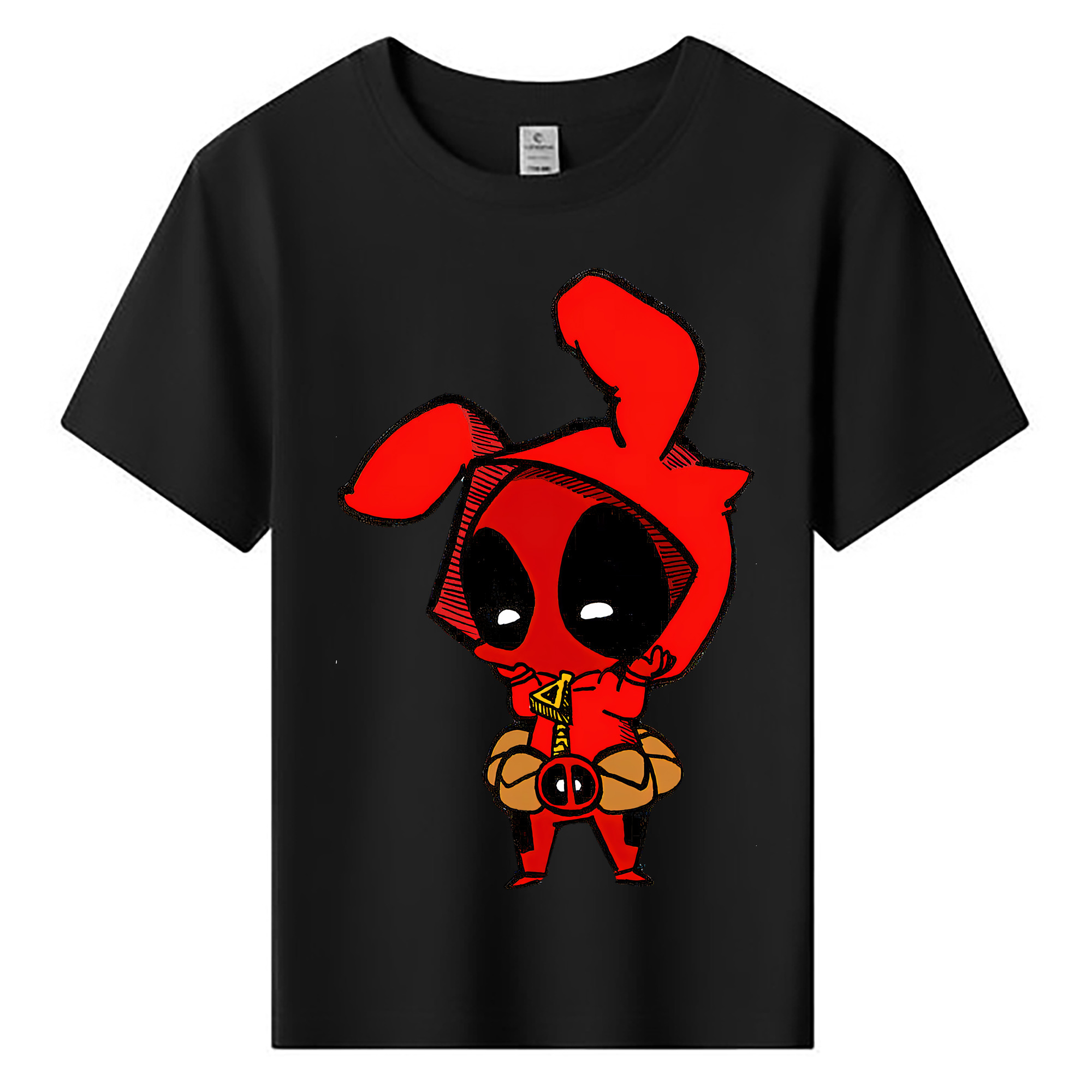 （画像用） Deadpool デッドプール 綿100％キッズTシャツ（フロントプリント）