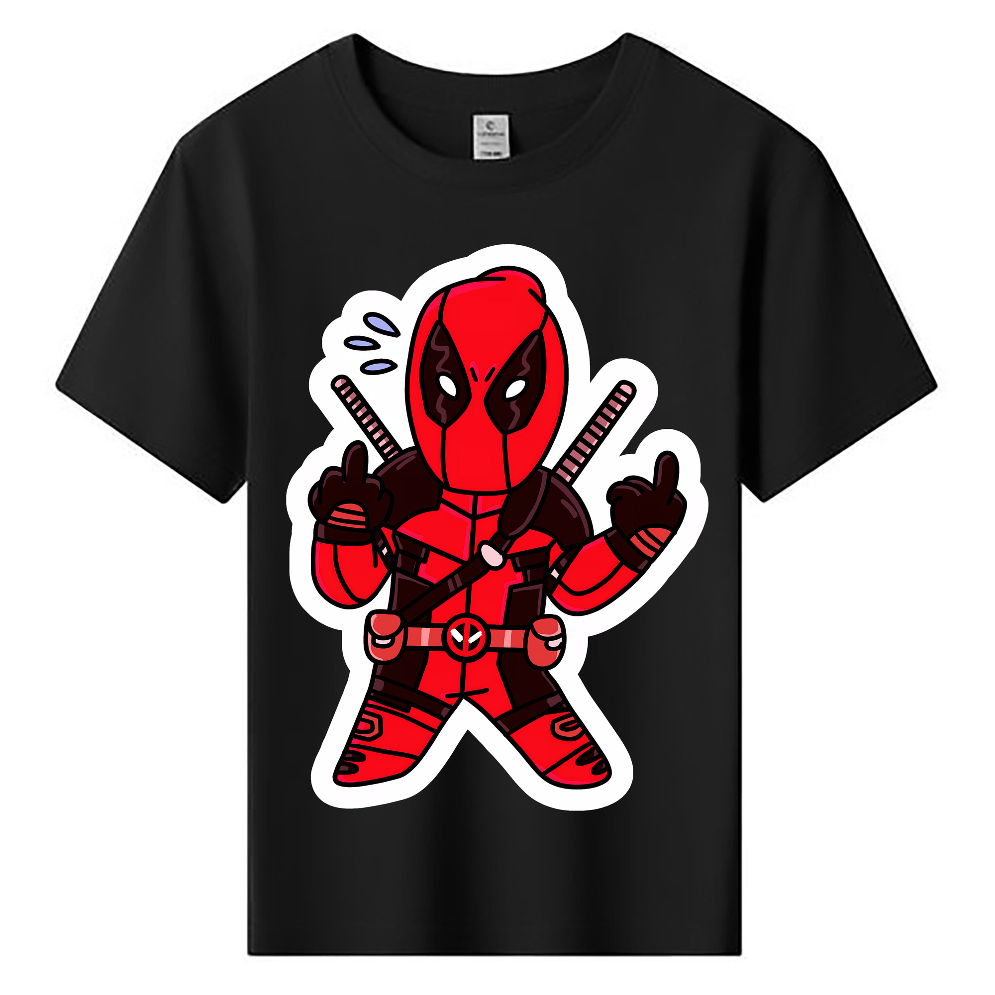 （画像用） Deadpool デッドプール 綿100％キッズTシャツ（フロントプリント）