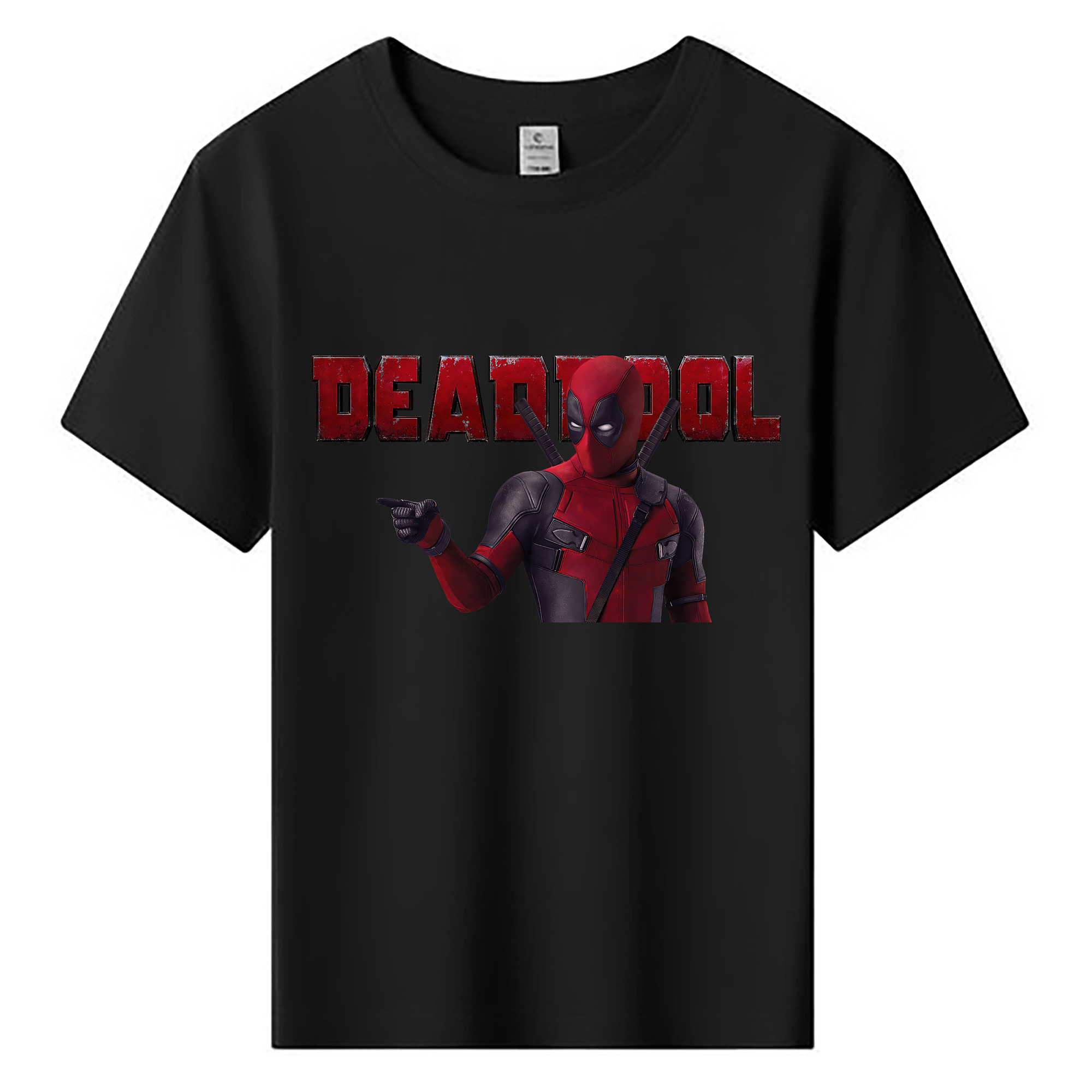 （画像用） Deadpool デッドプール 綿100％キッズTシャツ（フロントプリント）