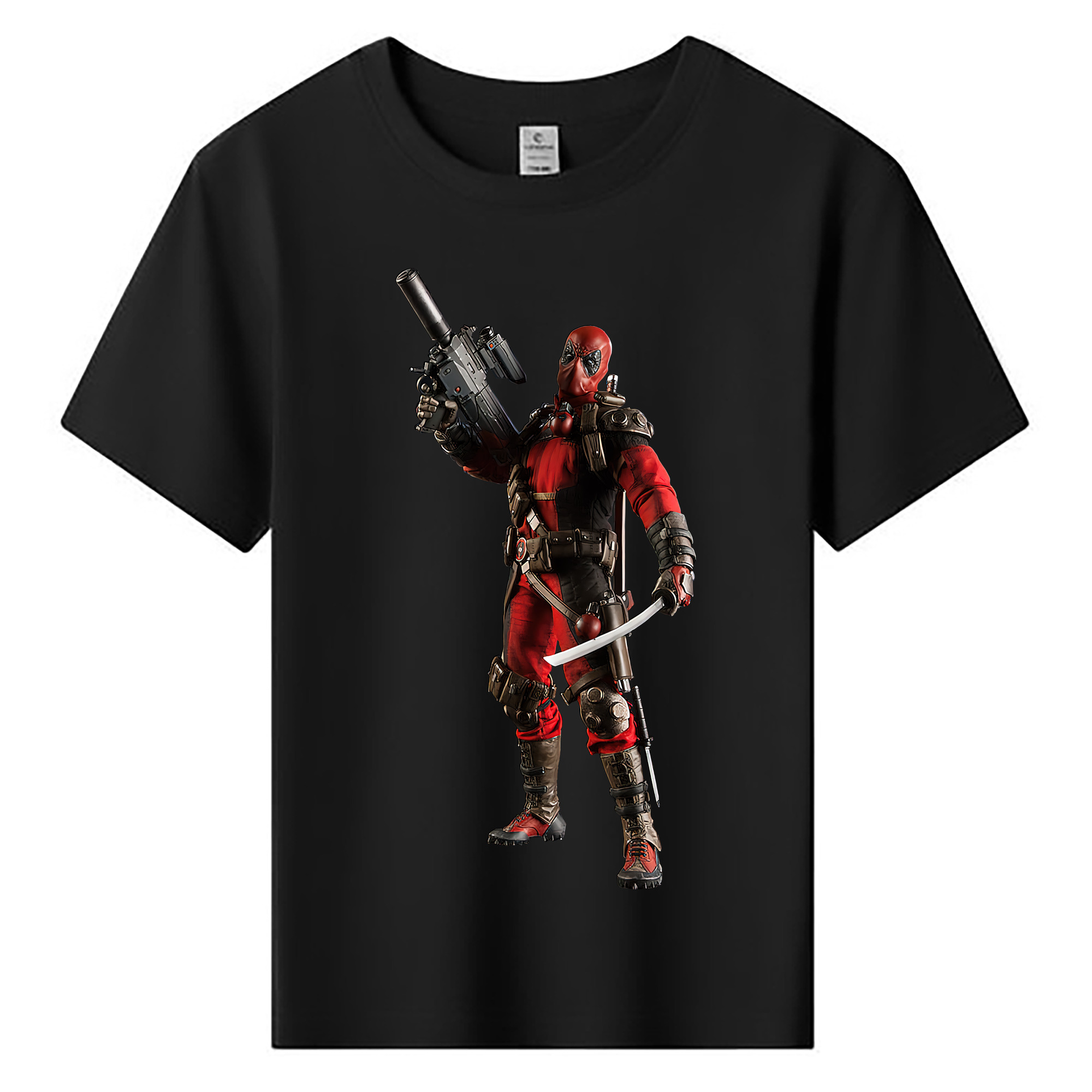 （画像用） Deadpool デッドプール 綿100％キッズTシャツ（フロントプリント）