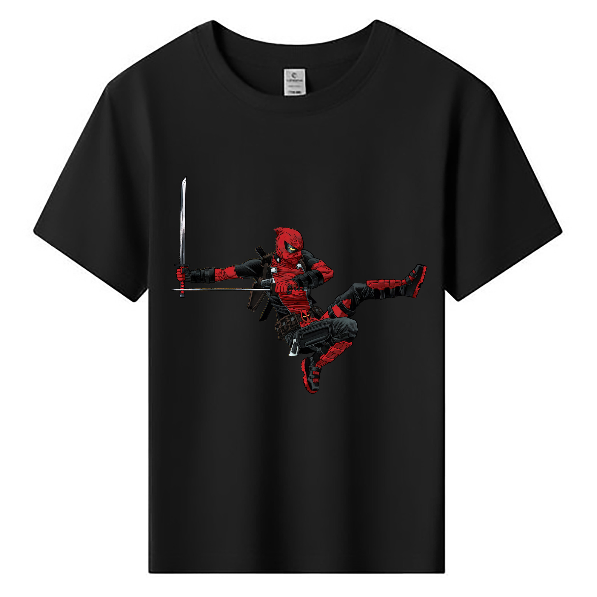 （画像用） Deadpool デッドプール 綿100％キッズTシャツ（フロントプリント）
