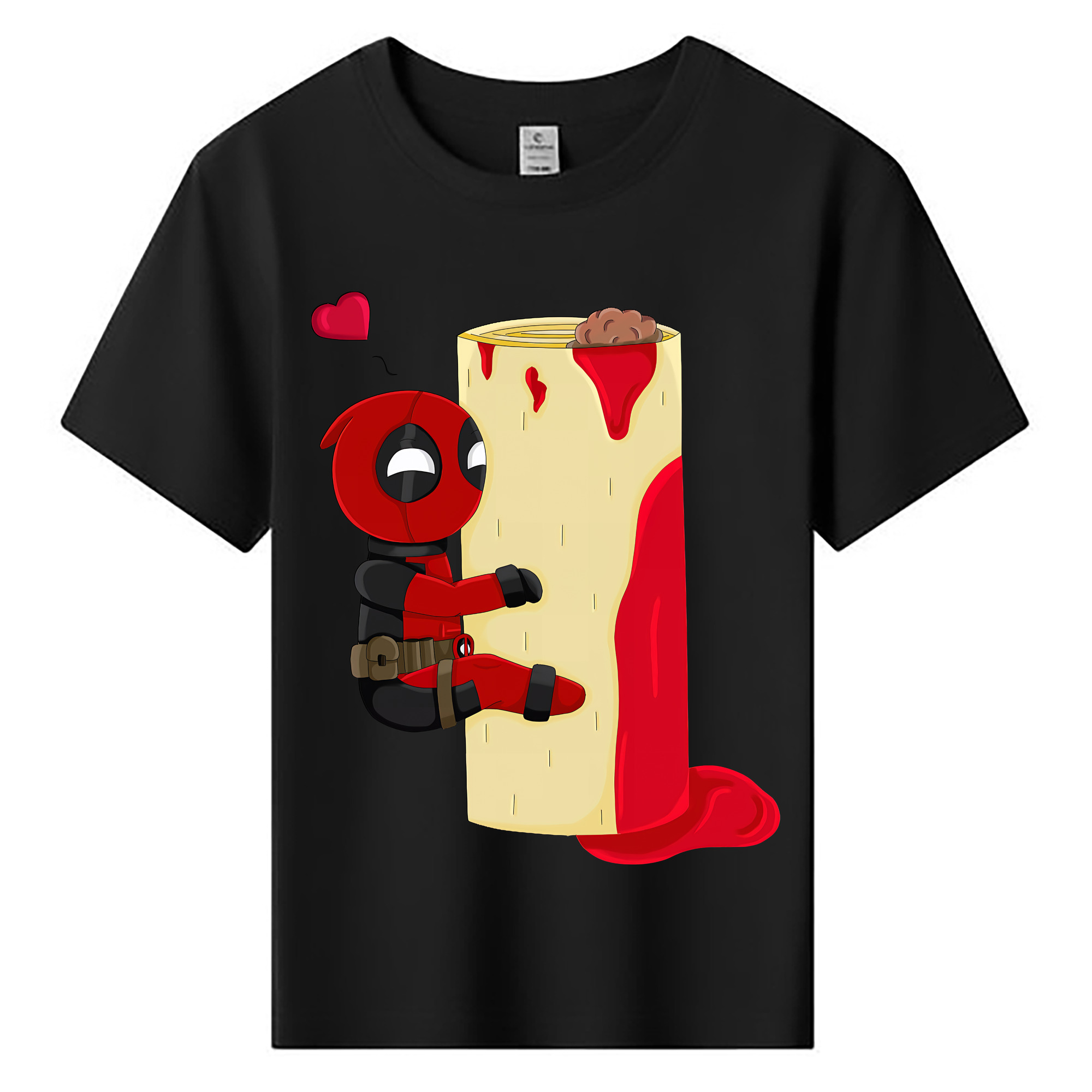 （画像用） Deadpool デッドプール 綿100％キッズTシャツ（フロントプリント）