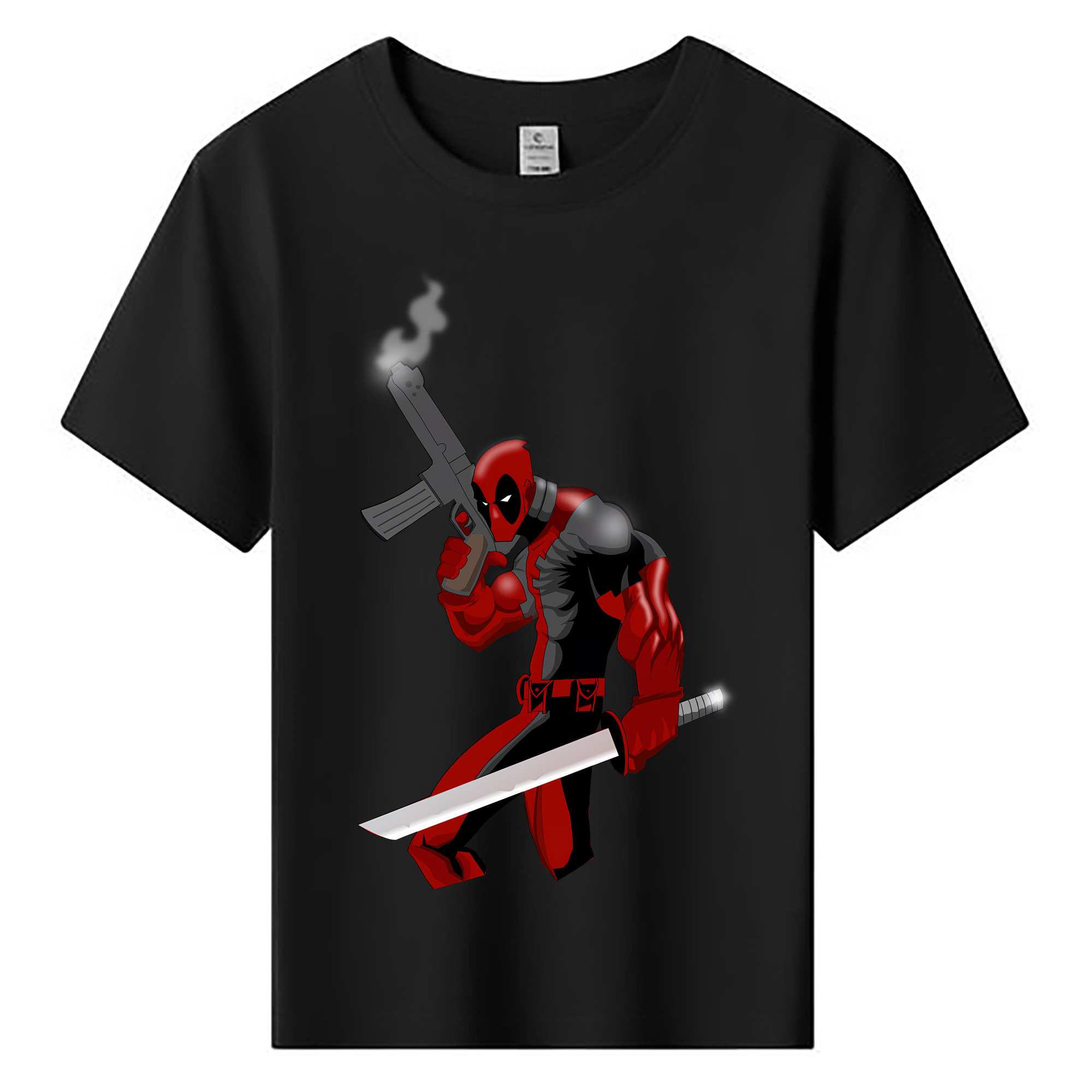 （画像用） Deadpool デッドプール 綿100％キッズTシャツ（フロントプリント）