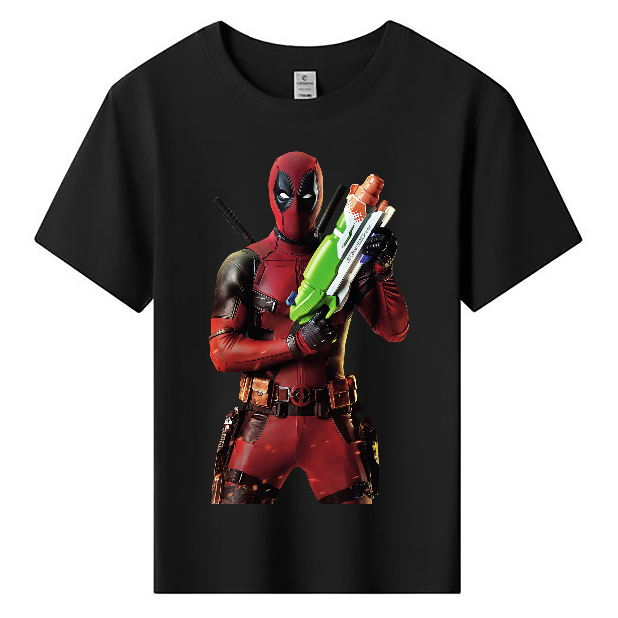 （画像用） Deadpool デッドプール 綿100％キッズTシャツ（フロントプリント）