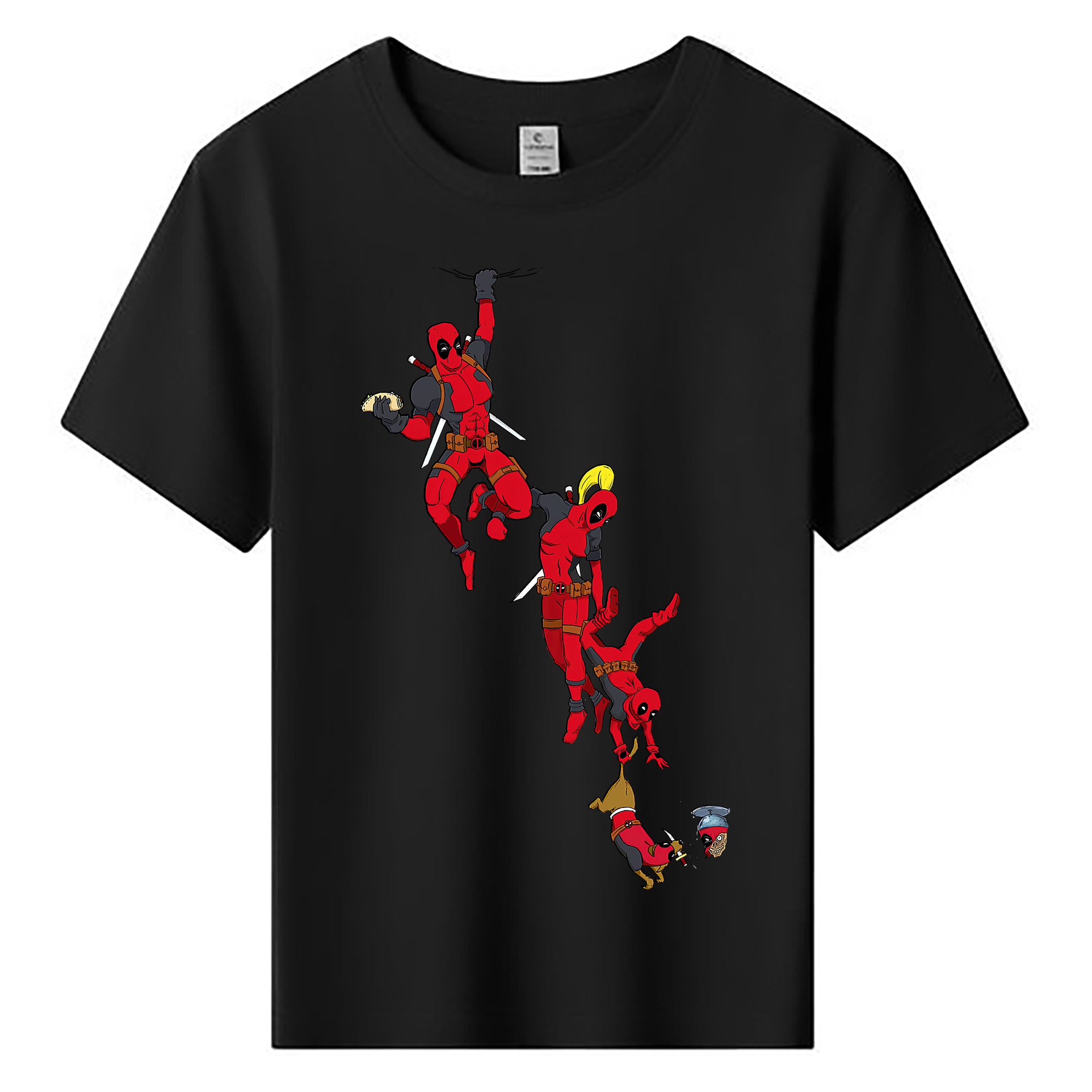 （画像用） Deadpool デッドプール 綿100％キッズTシャツ（フロントプリント）
