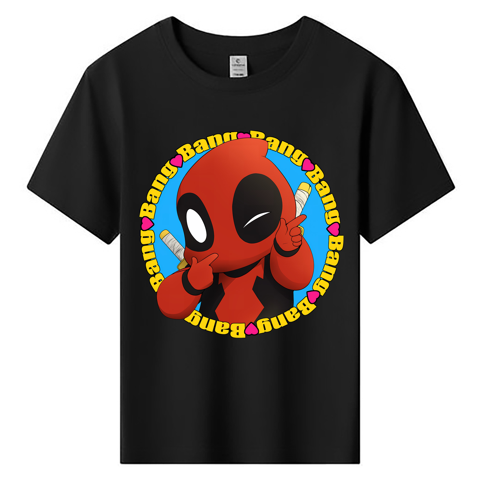 （画像用） Deadpool デッドプール 綿100％キッズTシャツ（フロントプリント）