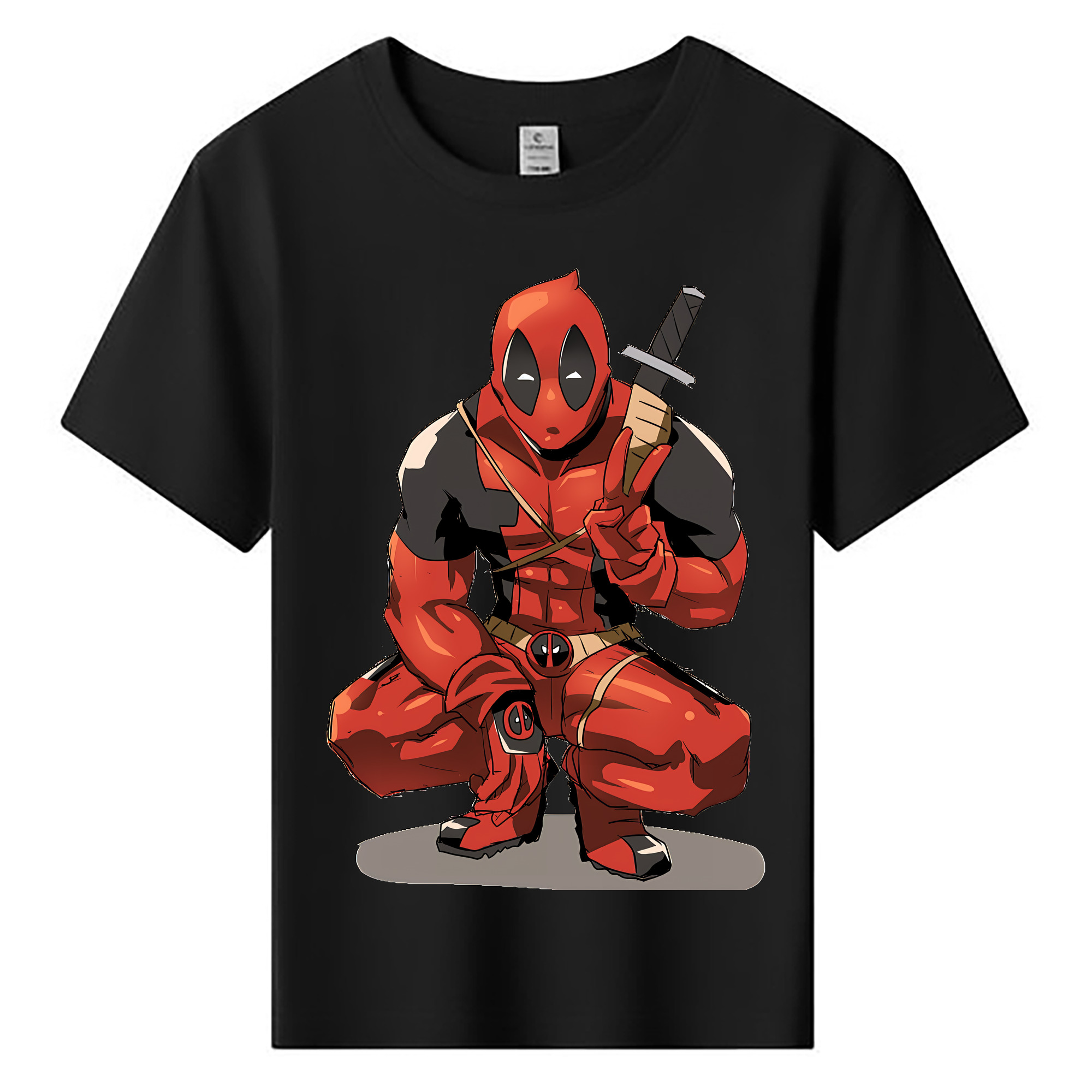 （画像用） Deadpool デッドプール 綿100％キッズTシャツ（フロントプリント）