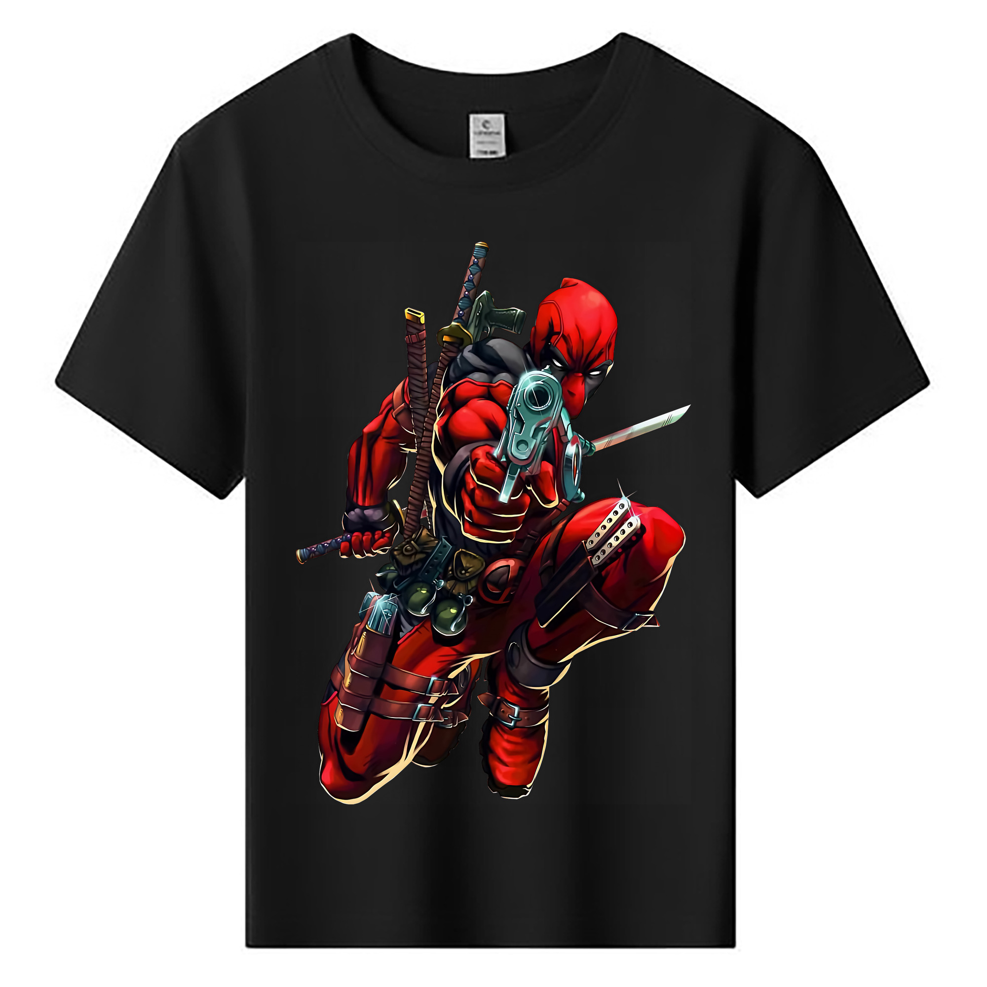 （画像用） Deadpool デッドプール 綿100％キッズTシャツ（フロントプリント）