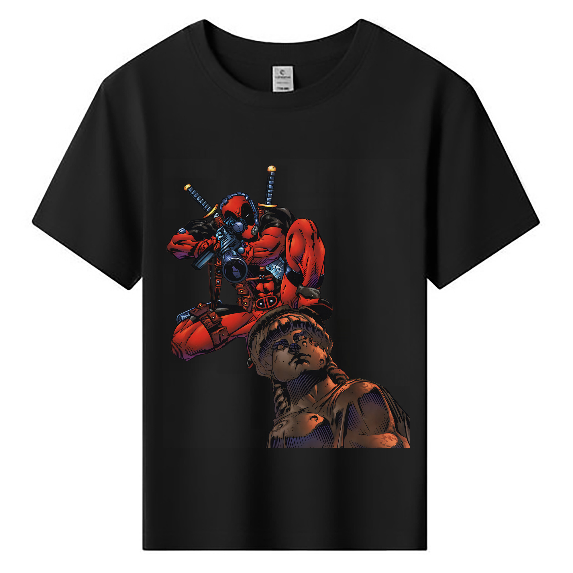 （画像用） Deadpool デッドプール 綿100％キッズTシャツ（フロントプリント）