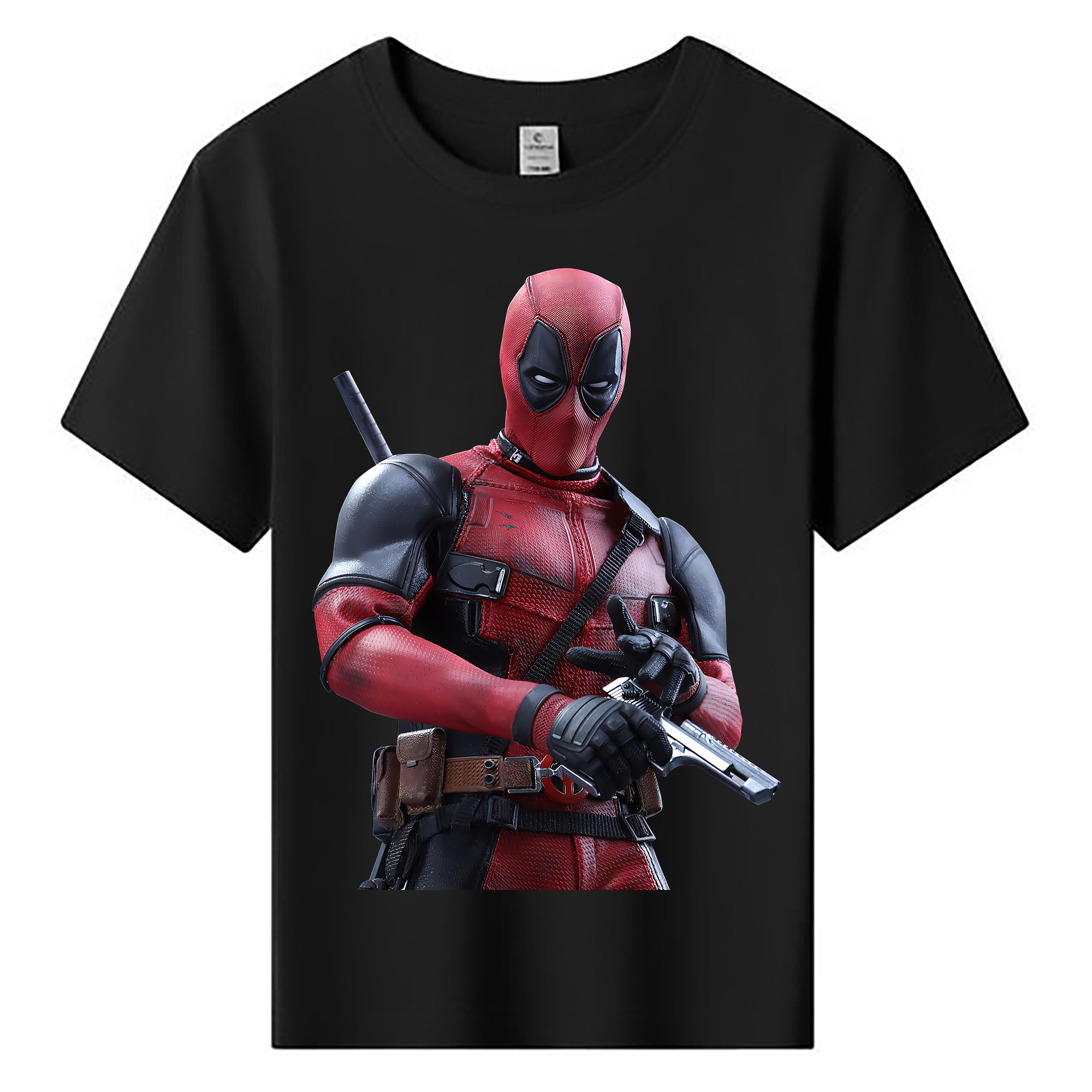 （画像用） Deadpool デッドプール 綿100％キッズTシャツ（フロントプリント）