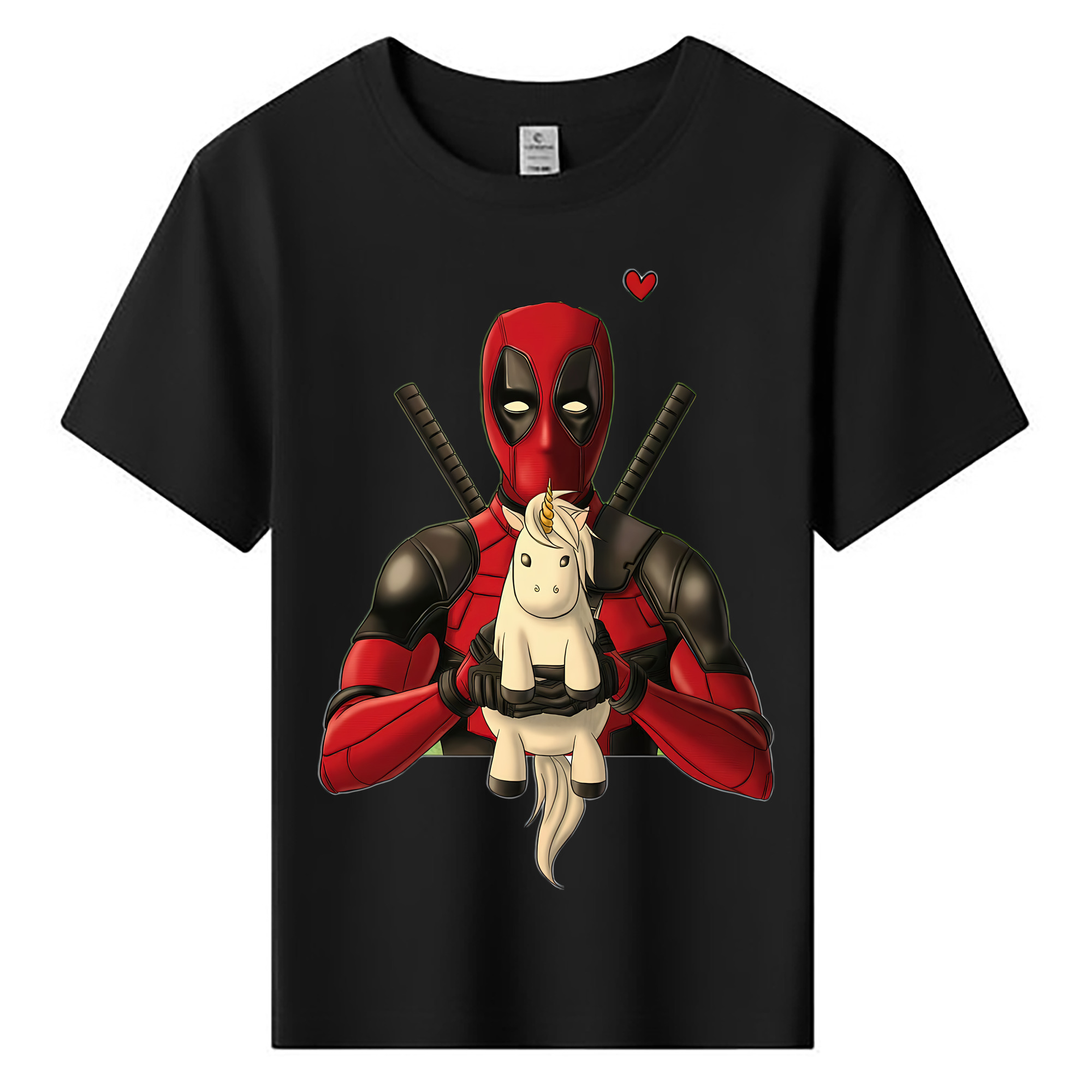 （画像用） Deadpool デッドプール 綿100％キッズTシャツ（フロントプリント）