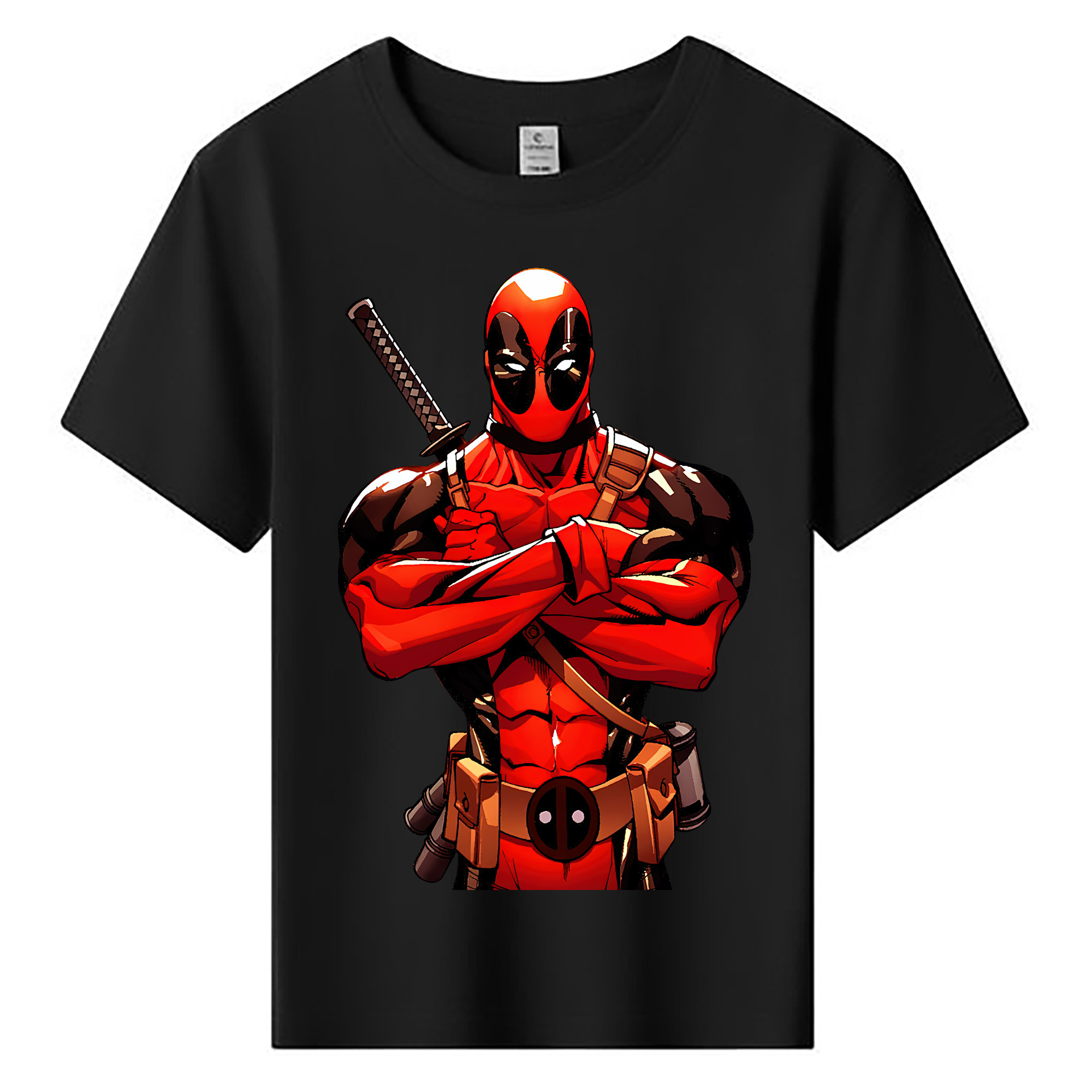（画像用） Deadpool デッドプール 綿100％キッズTシャツ（フロントプリント）