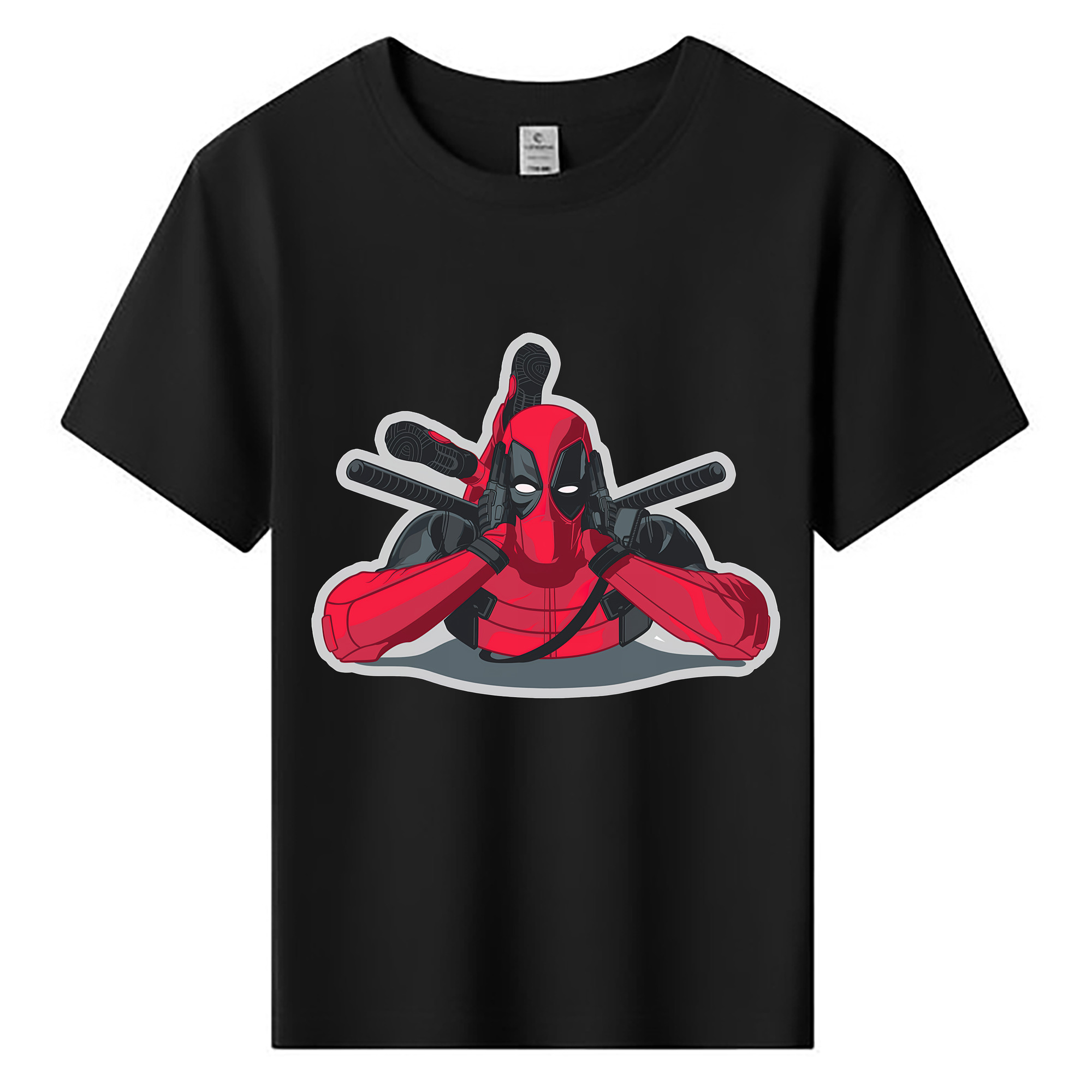 （画像用） Deadpool デッドプール 綿100％キッズTシャツ（フロントプリント）