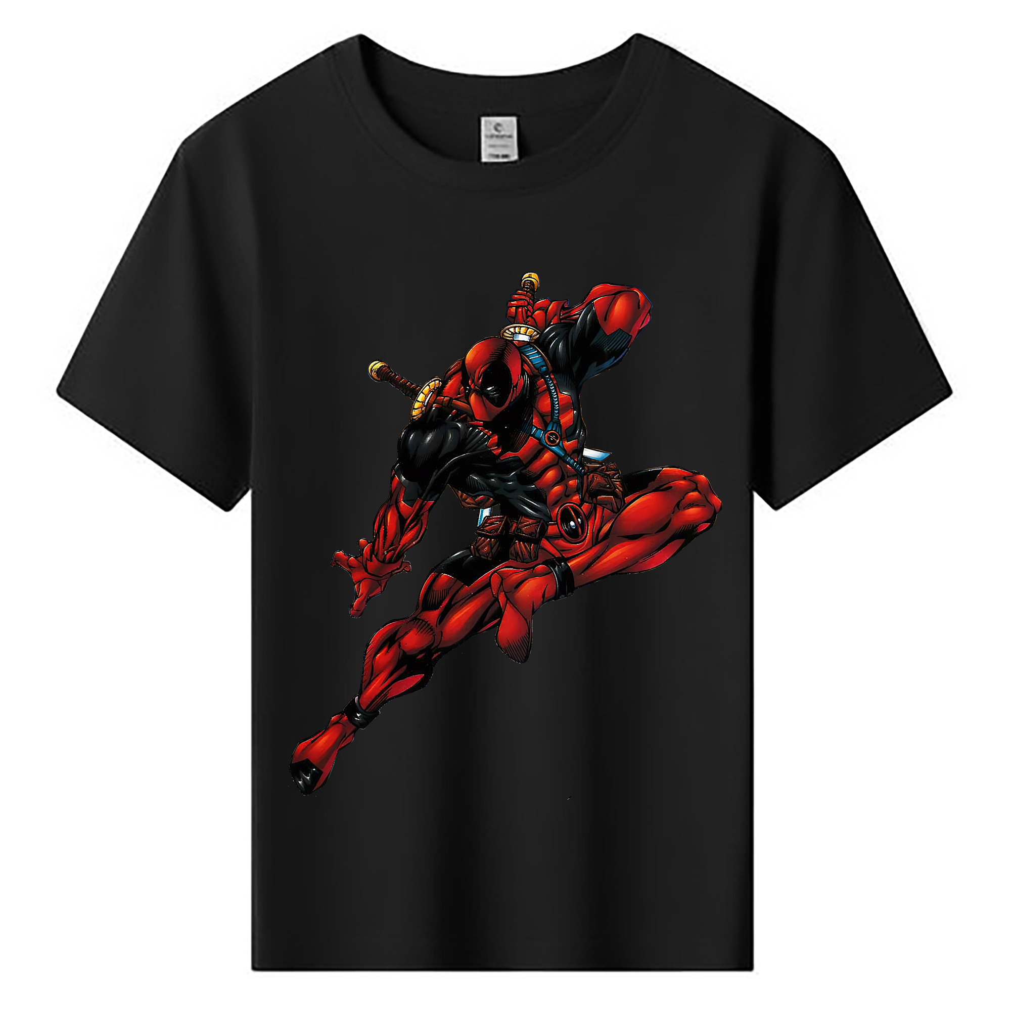 （画像用） Deadpool デッドプール 綿100％キッズTシャツ（フロントプリント）