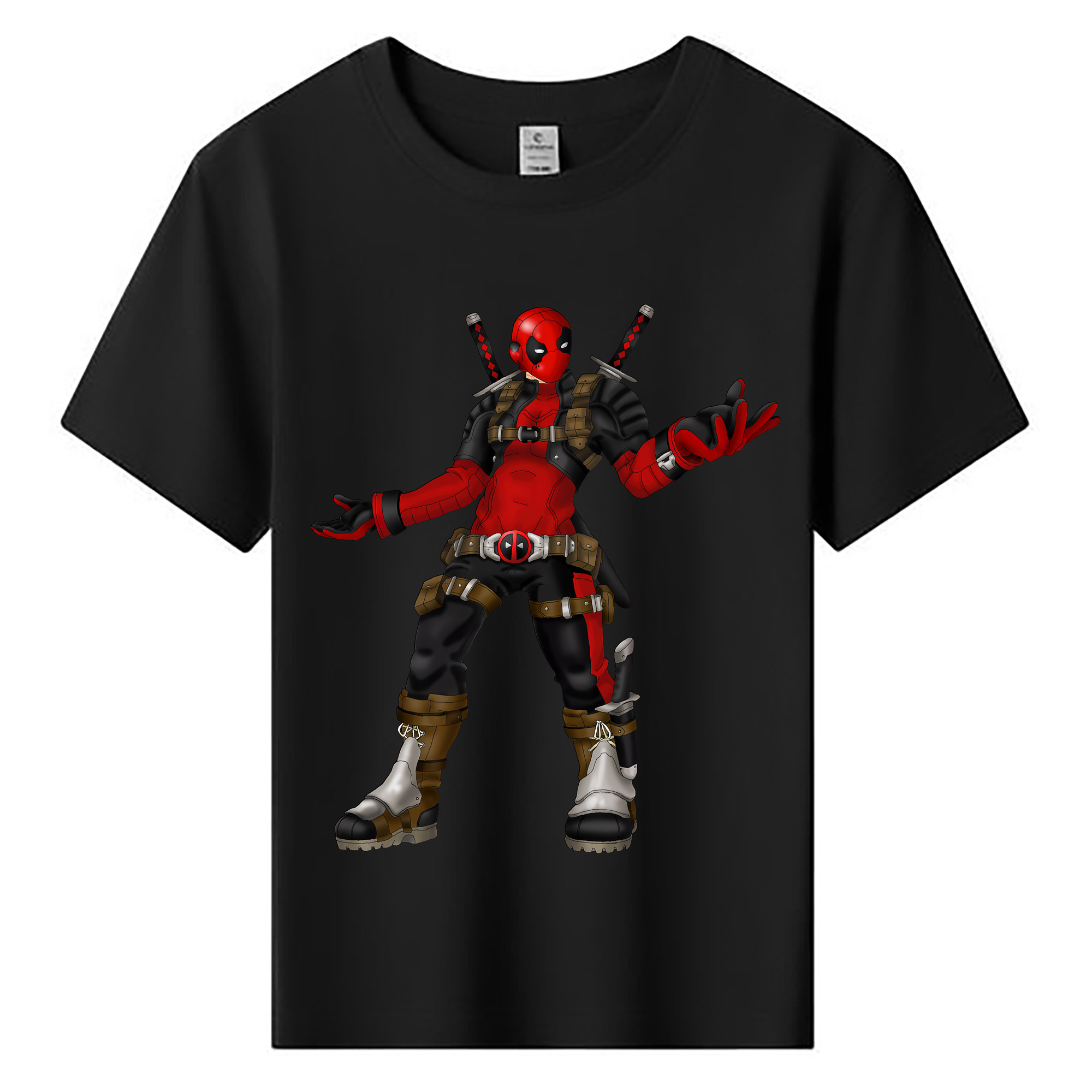 （画像用） Deadpool デッドプール 綿100％キッズTシャツ（フロントプリント）