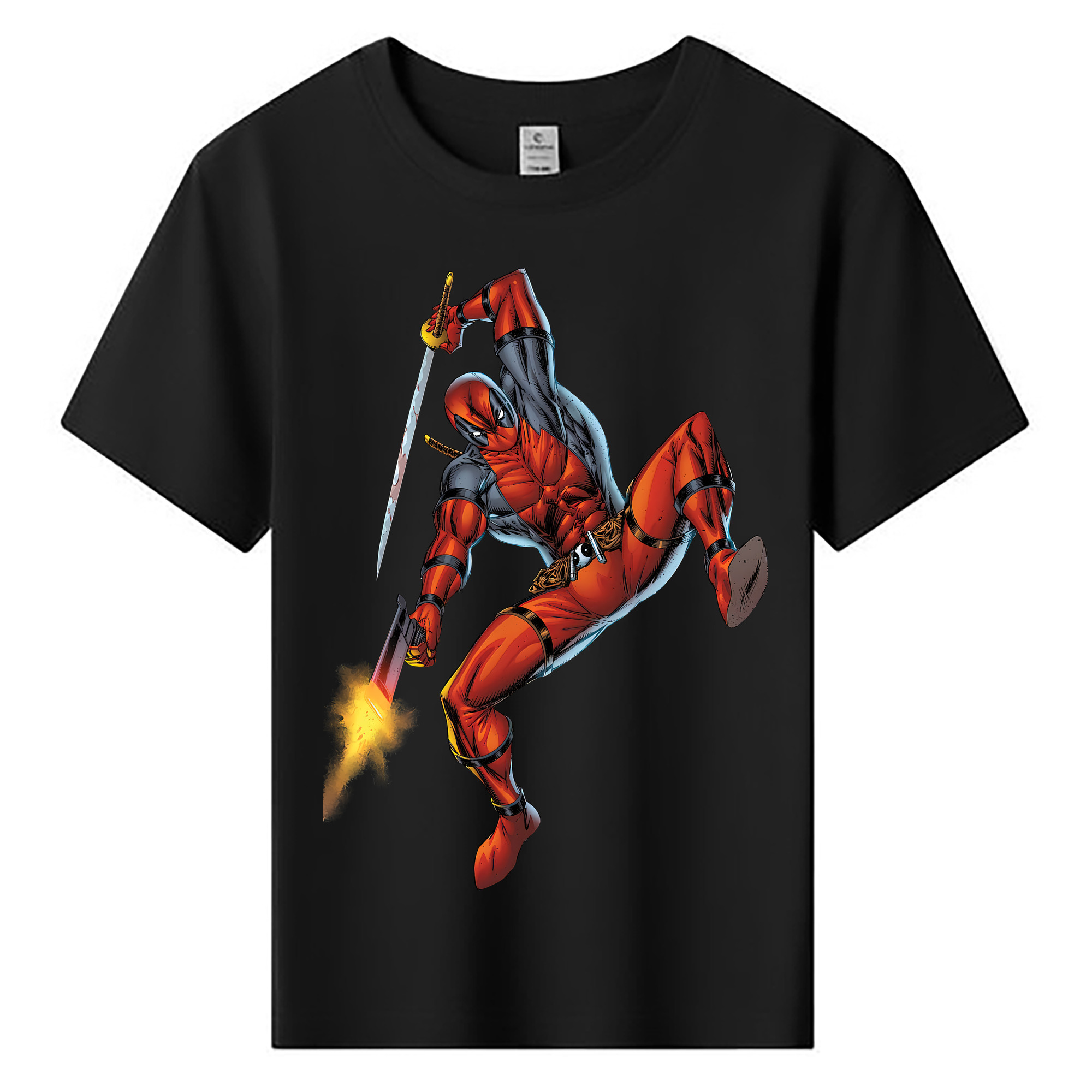 （画像用） Deadpool デッドプール 綿100％キッズTシャツ（フロントプリント）