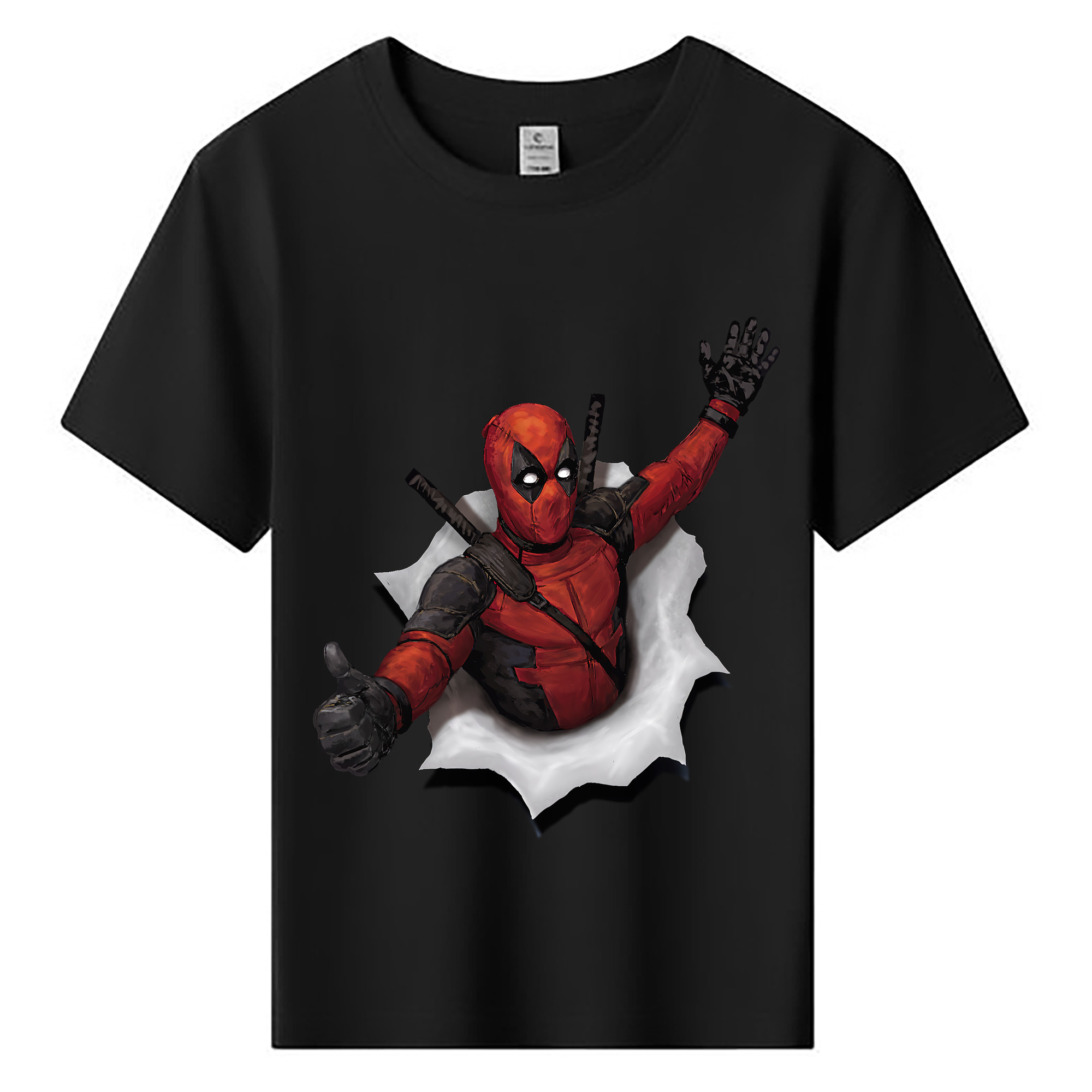 （画像用） Deadpool デッドプール 綿100％キッズTシャツ（フロントプリント）