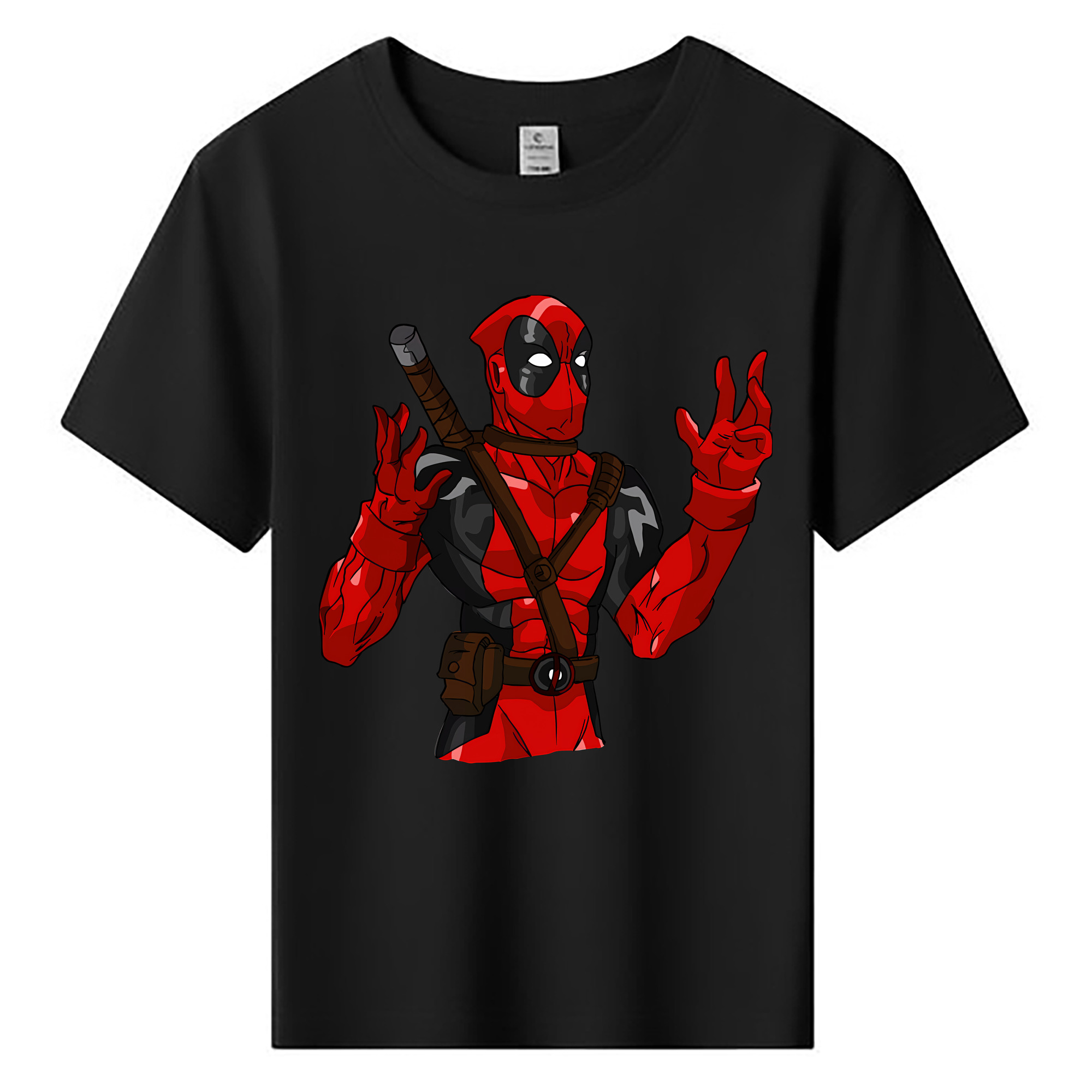 （画像用） Deadpool デッドプール 綿100％キッズTシャツ（フロントプリント）