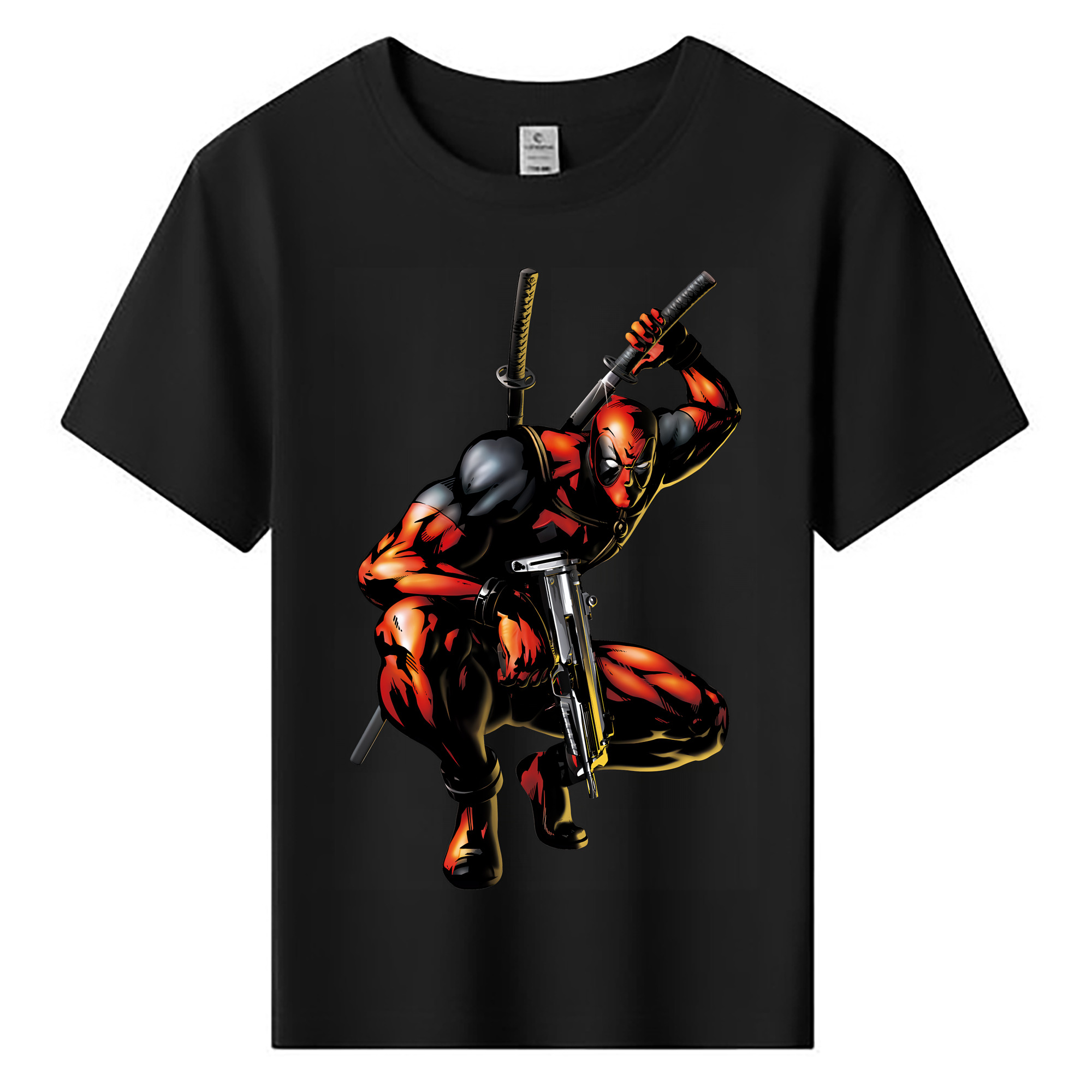 （画像用） Deadpool デッドプール 綿100％キッズTシャツ（フロントプリント）