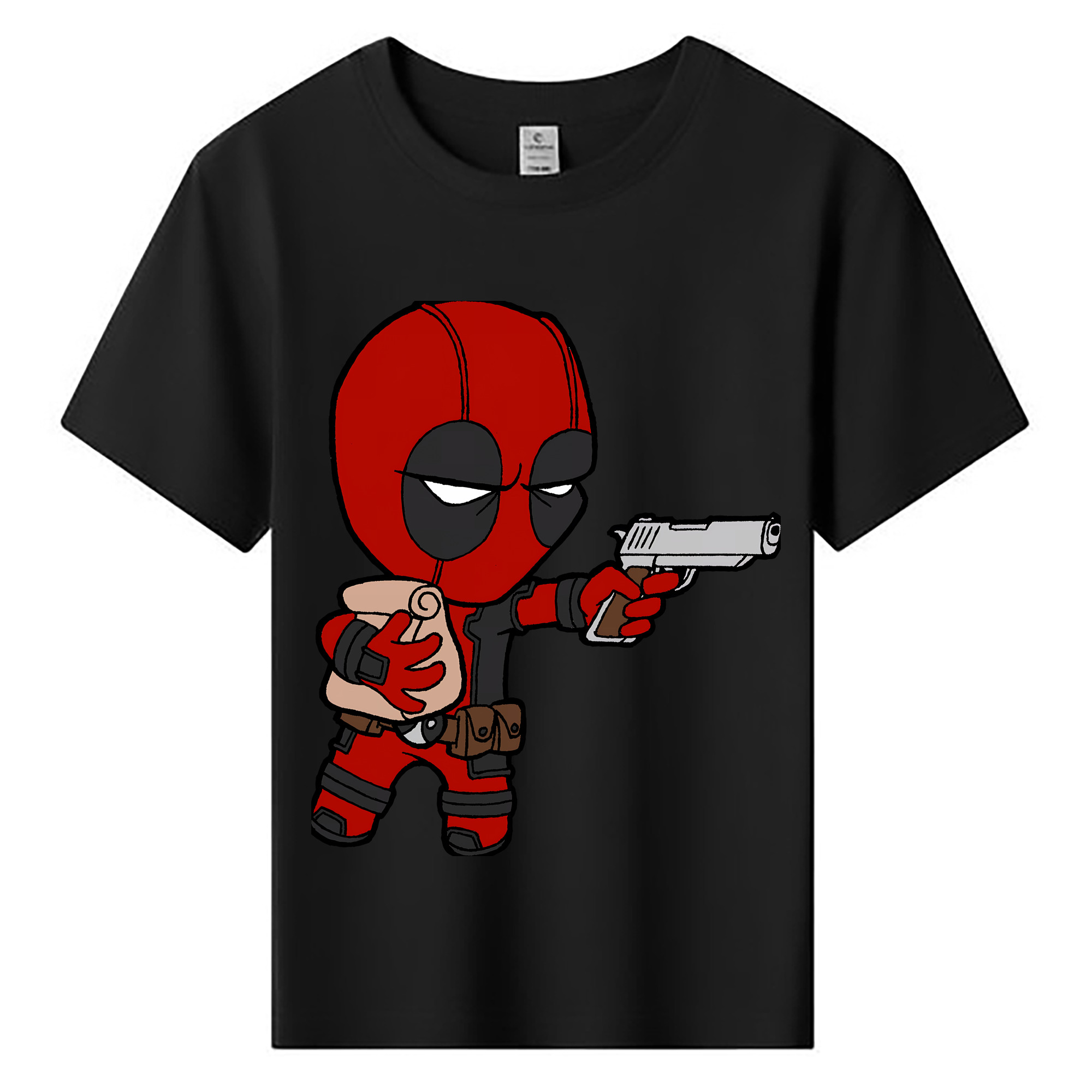 （画像用） Deadpool デッドプール 綿100％キッズTシャツ（フロントプリント）