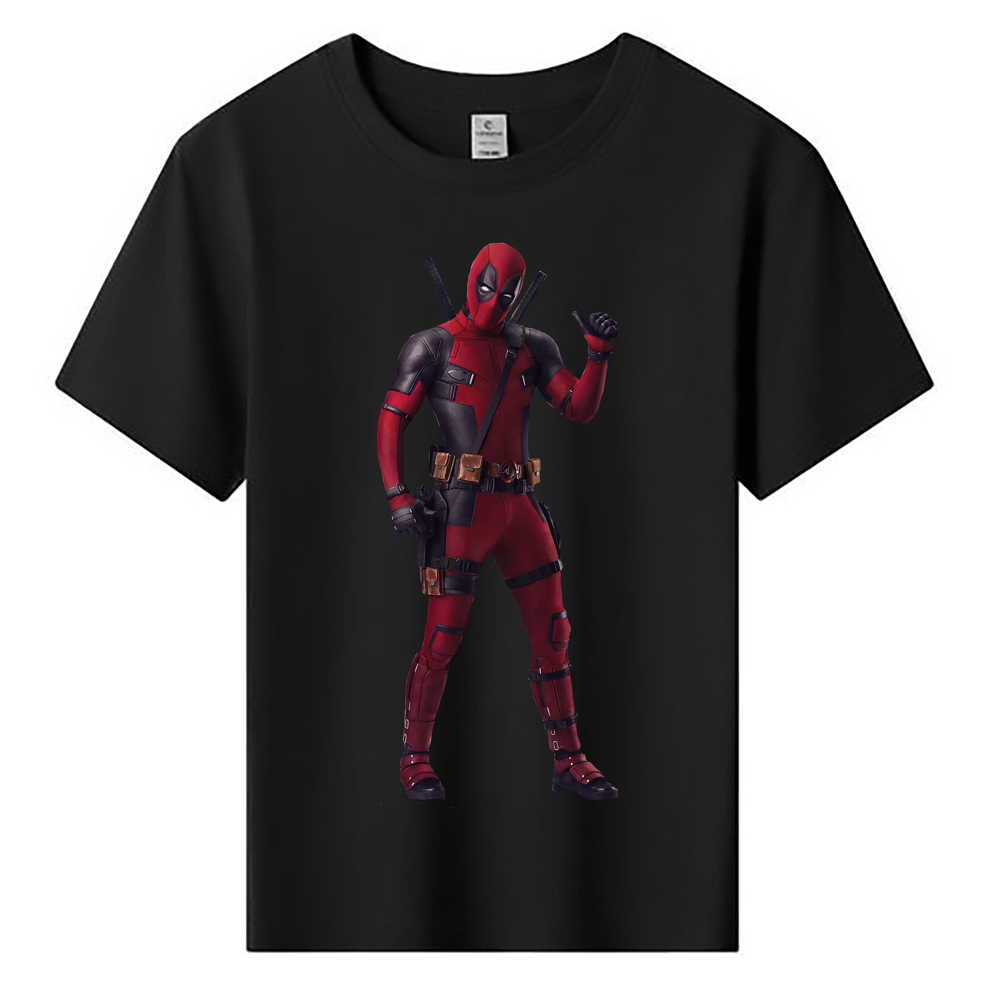 （画像用） Deadpool デッドプール 綿100％キッズTシャツ（フロントプリント）