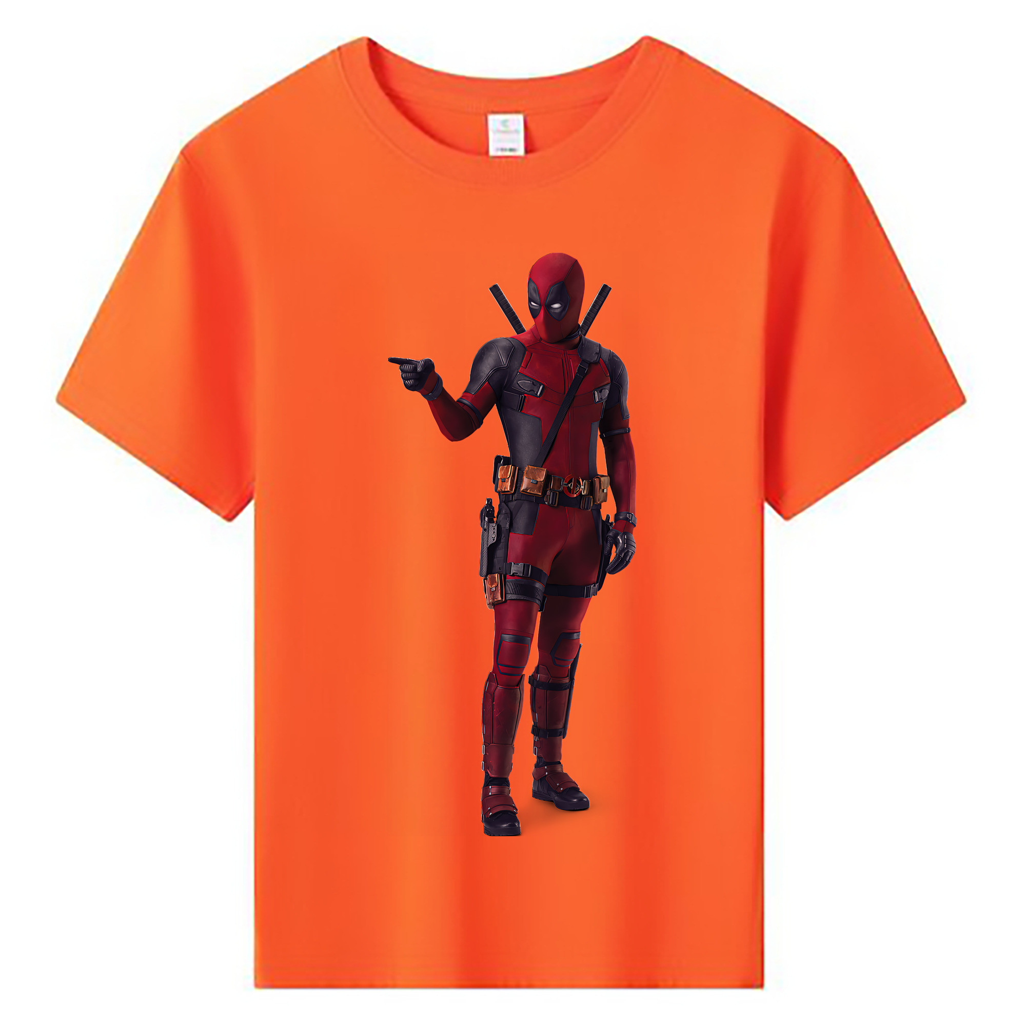 （画像用） Deadpool デッドプール 綿100％キッズTシャツ（フロントプリント）
