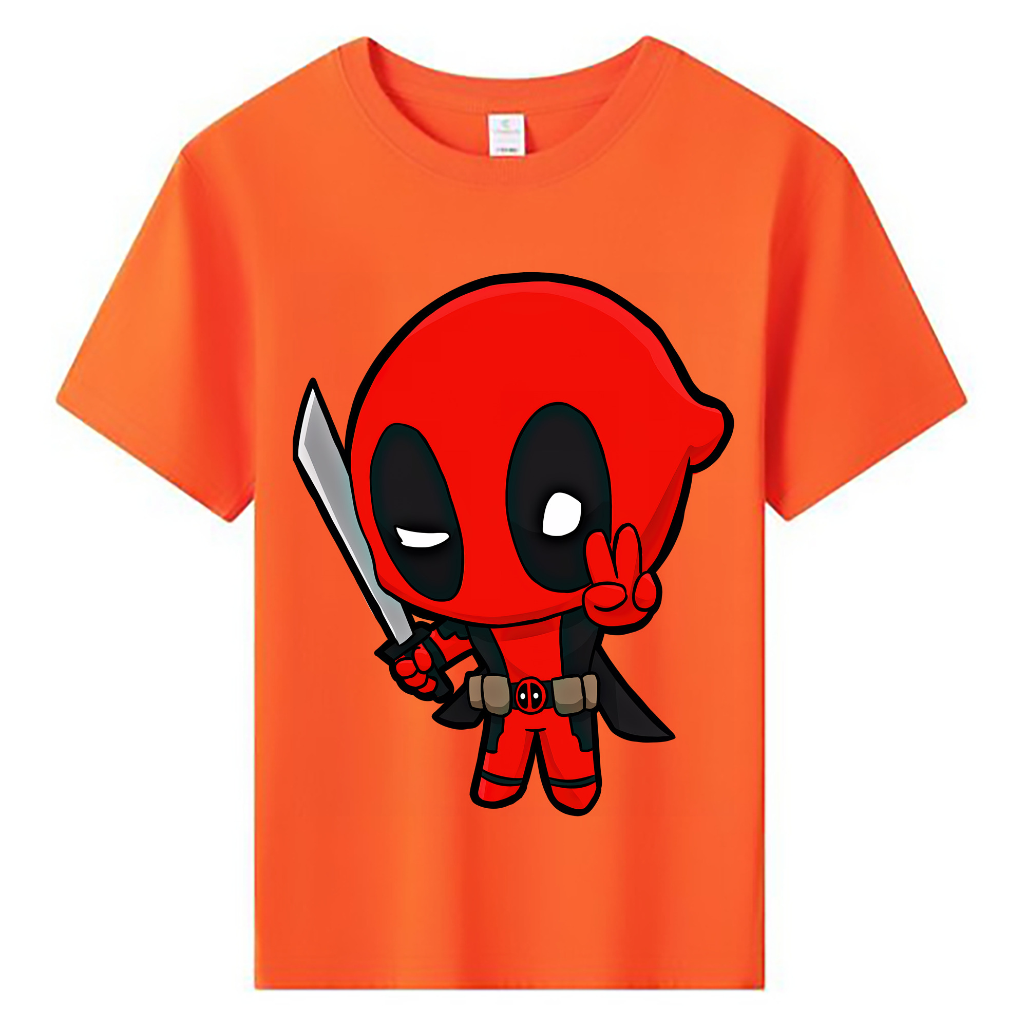 （画像用） Deadpool デッドプール 綿100％キッズTシャツ（フロントプリント）