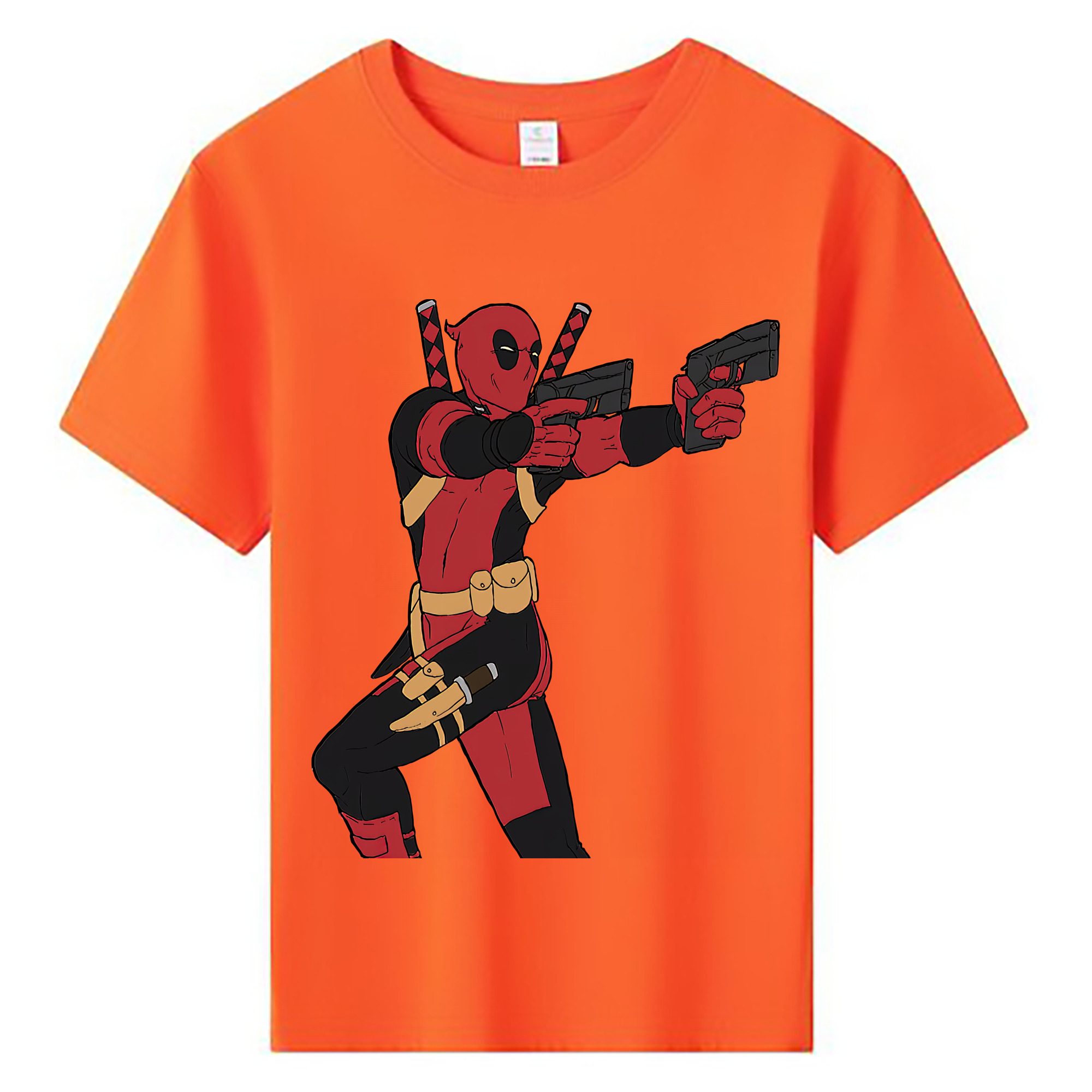 （画像用） Deadpool デッドプール 綿100％キッズTシャツ（フロントプリント）