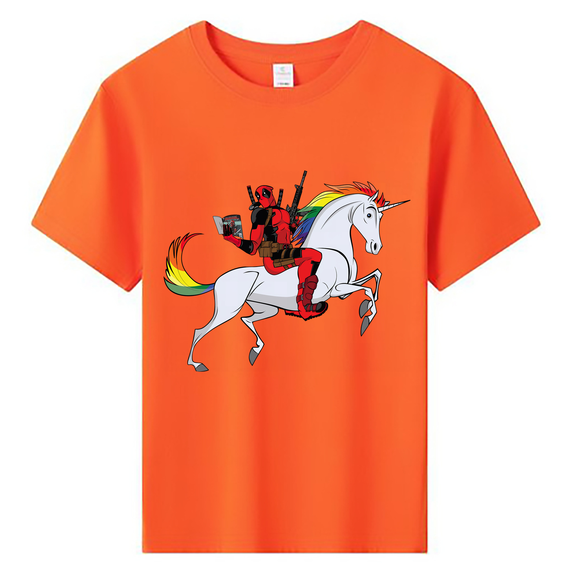 （画像用） Deadpool デッドプール 綿100％キッズTシャツ（フロントプリント）