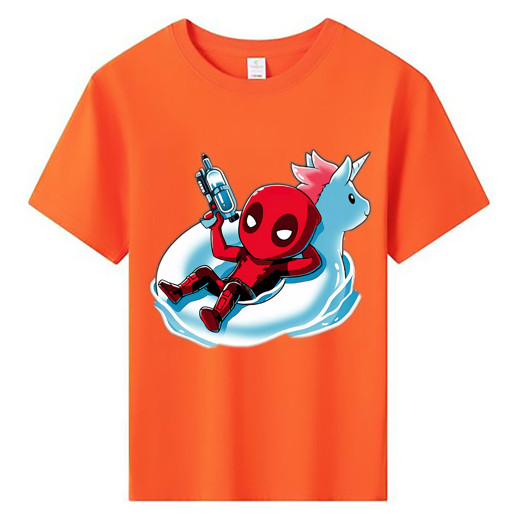 （画像用） Deadpool デッドプール 綿100％キッズTシャツ（フロントプリント）