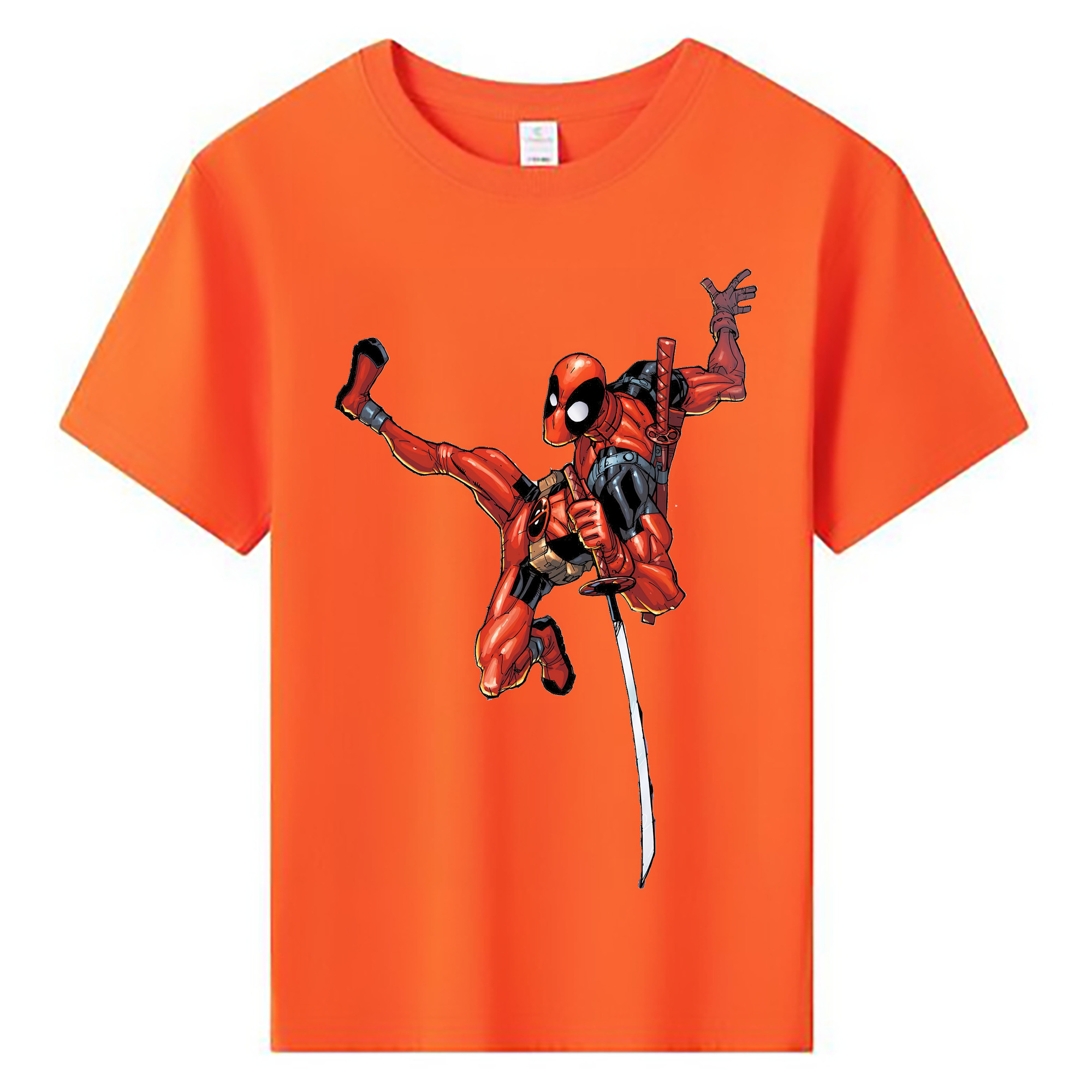 （画像用） Deadpool デッドプール 綿100％キッズTシャツ（フロントプリント）