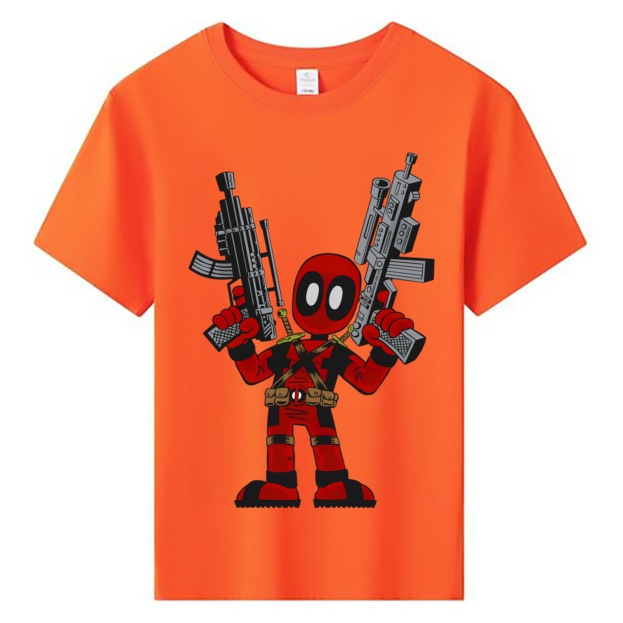 （画像用） Deadpool デッドプール 綿100％キッズTシャツ（フロントプリント）