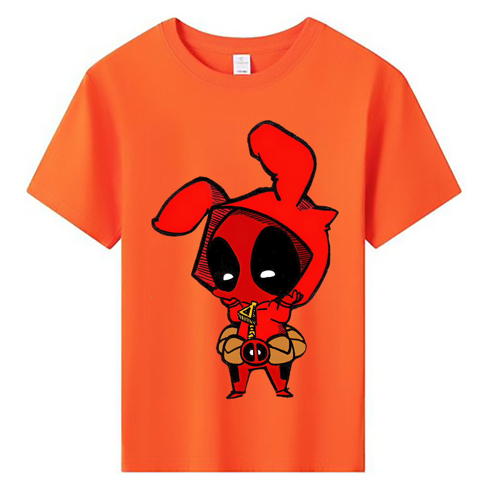 （画像用） Deadpool デッドプール 綿100％キッズTシャツ（フロントプリント）