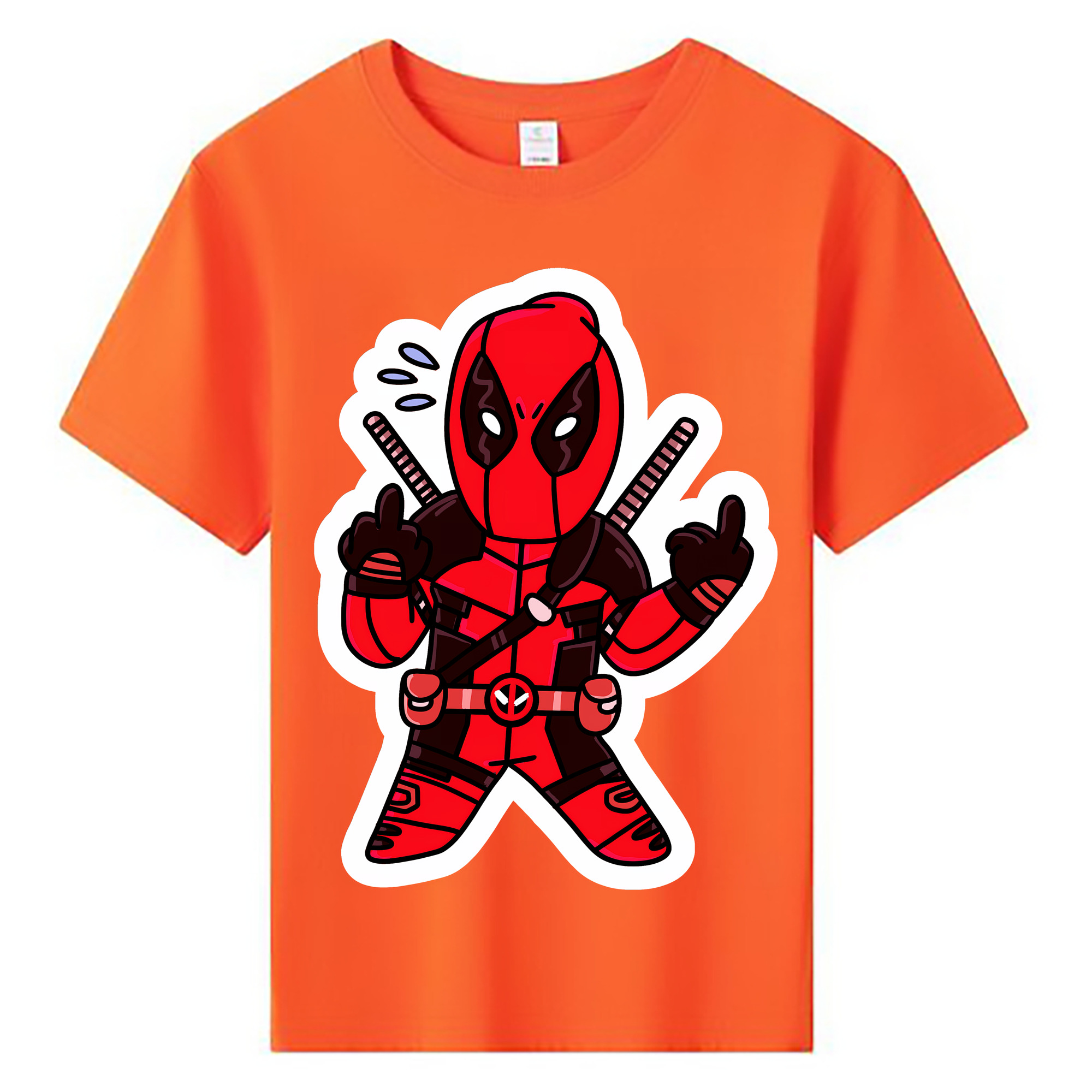 （画像用） Deadpool デッドプール 綿100％キッズTシャツ（フロントプリント）